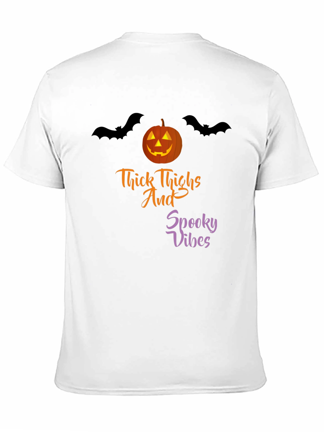 Thick Thighs Spooky Vibes Halloween T-Shirt