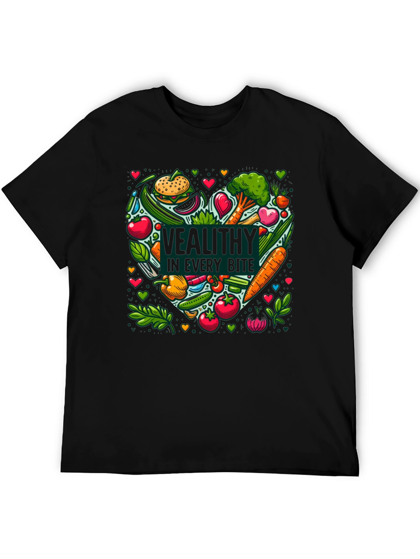 Healthy Food Graphic Tee - Vegan Vegetarian T-Shirt