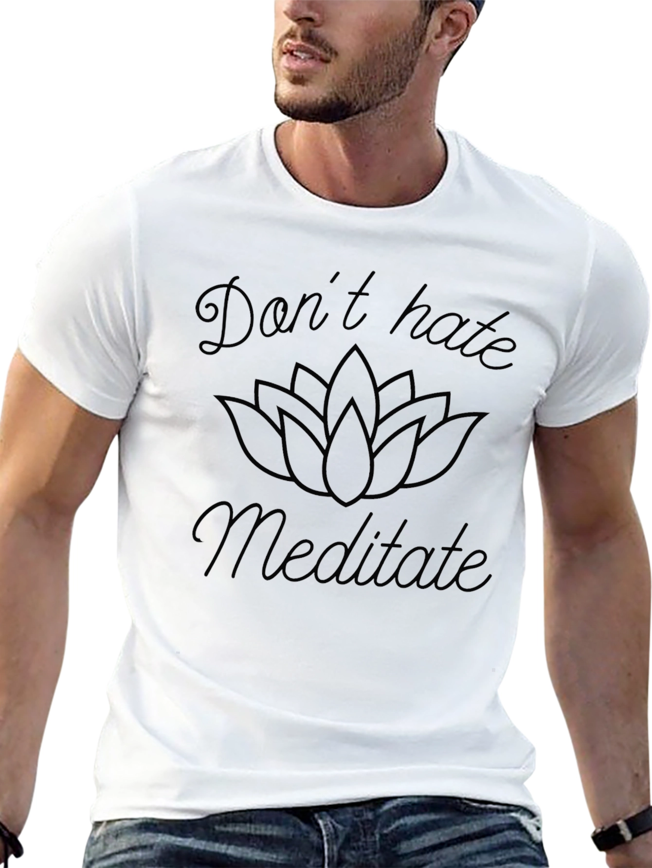 Dont Hate Meditate Graphic Tee