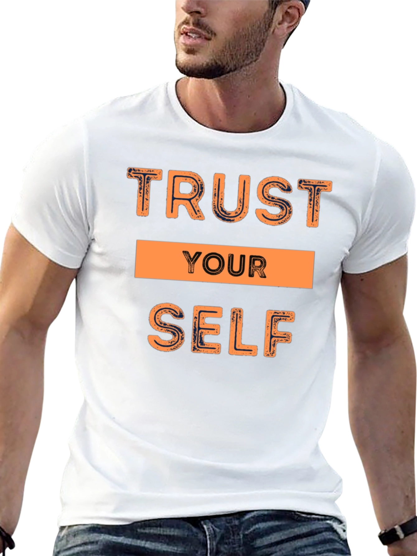 Trust Yourself Graphic Black T-Shirt