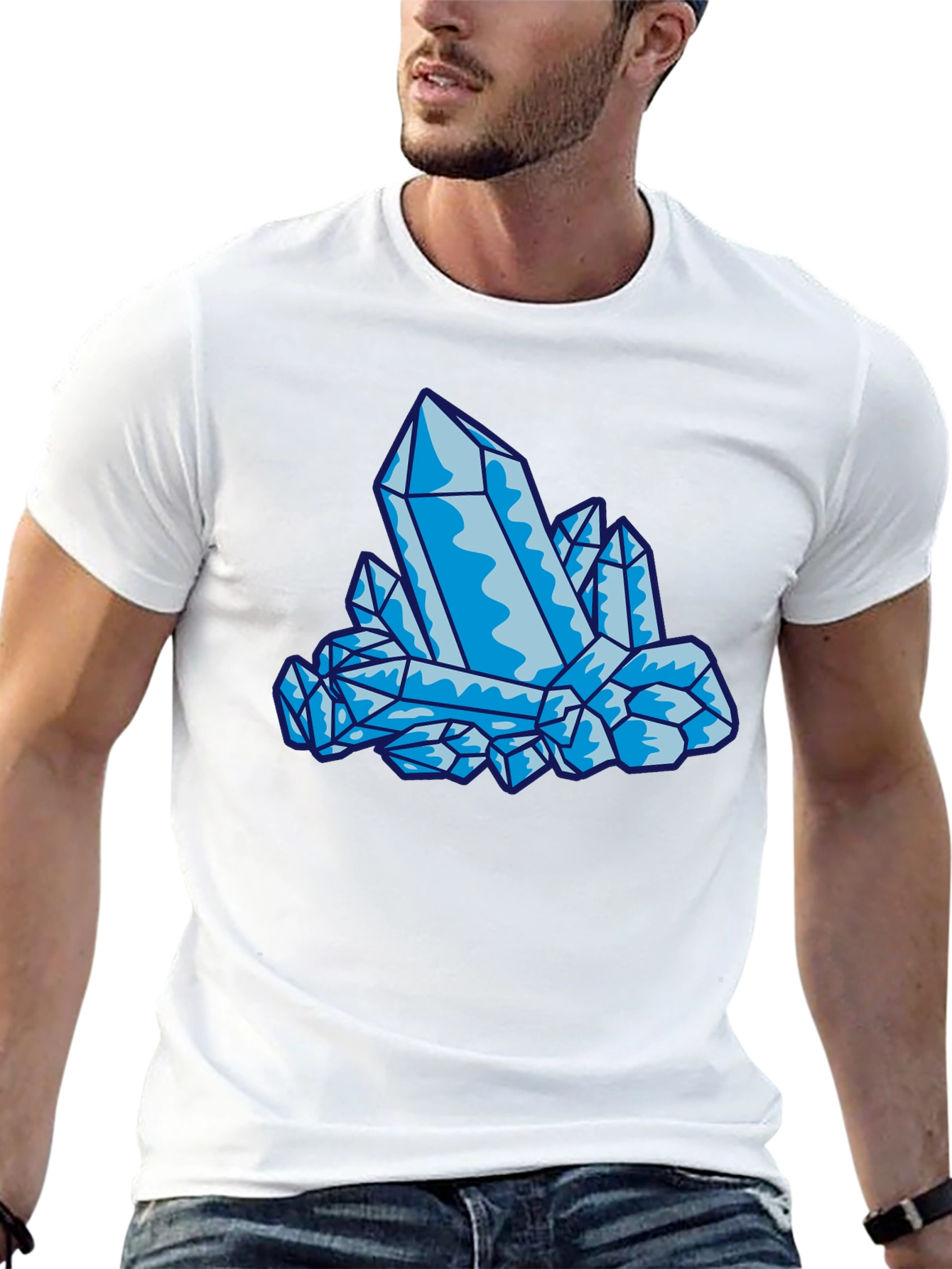 Crystal Design Black T-Shirt