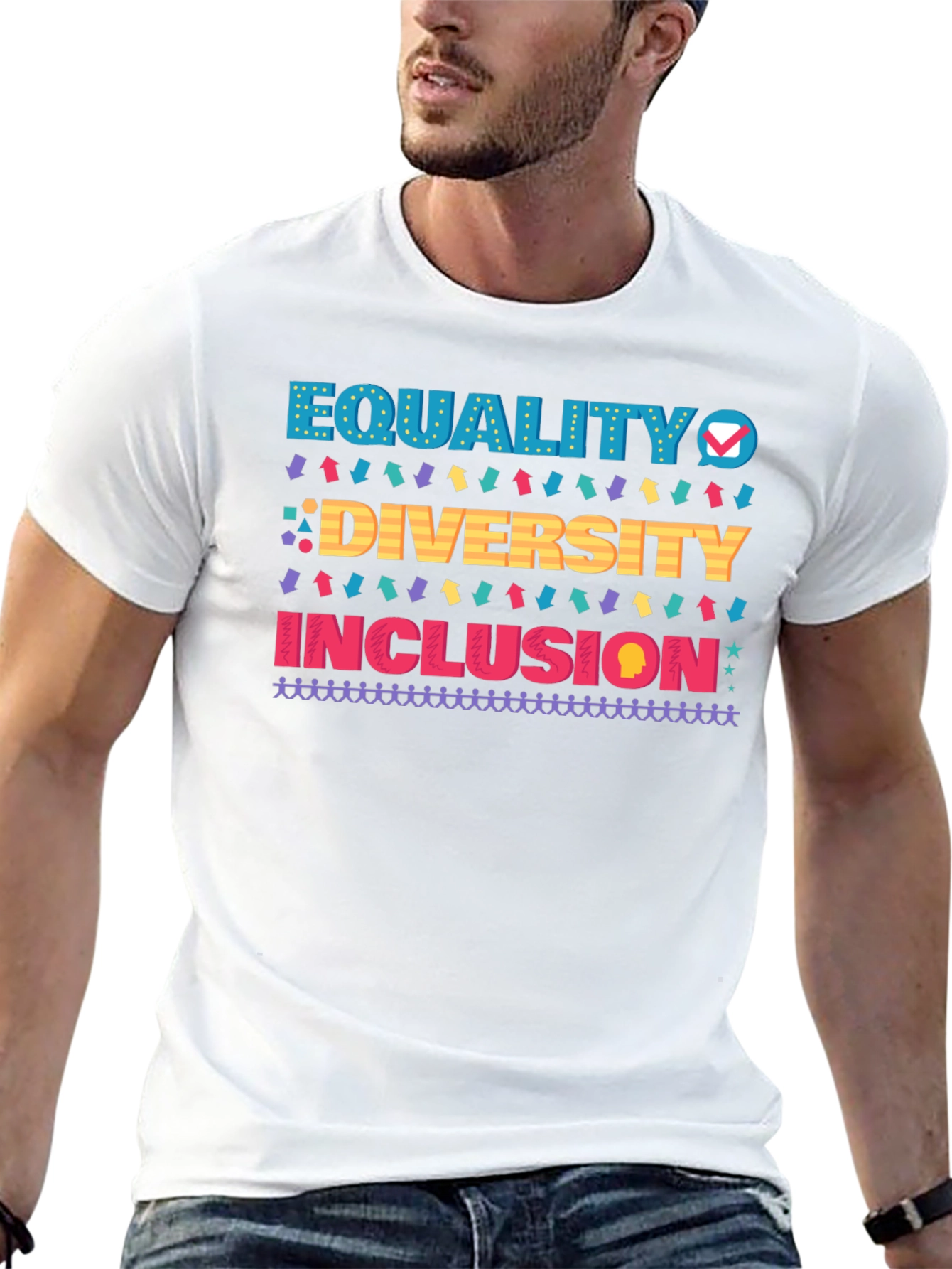 Equality Diversity Inclusion Black T-Shirt