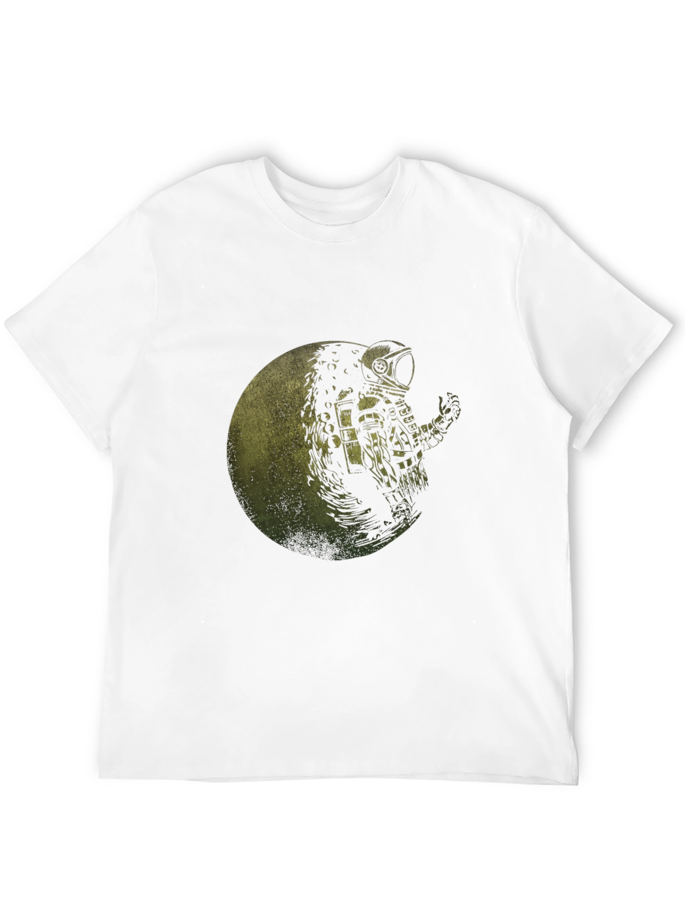 Astronaut Moon Graphic Black T-Shirt