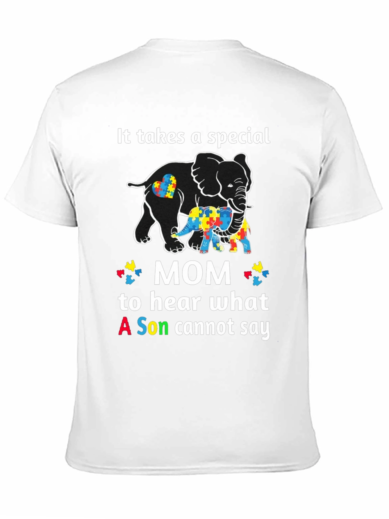 Autism Awareness Elephant Graphic T-Shirt