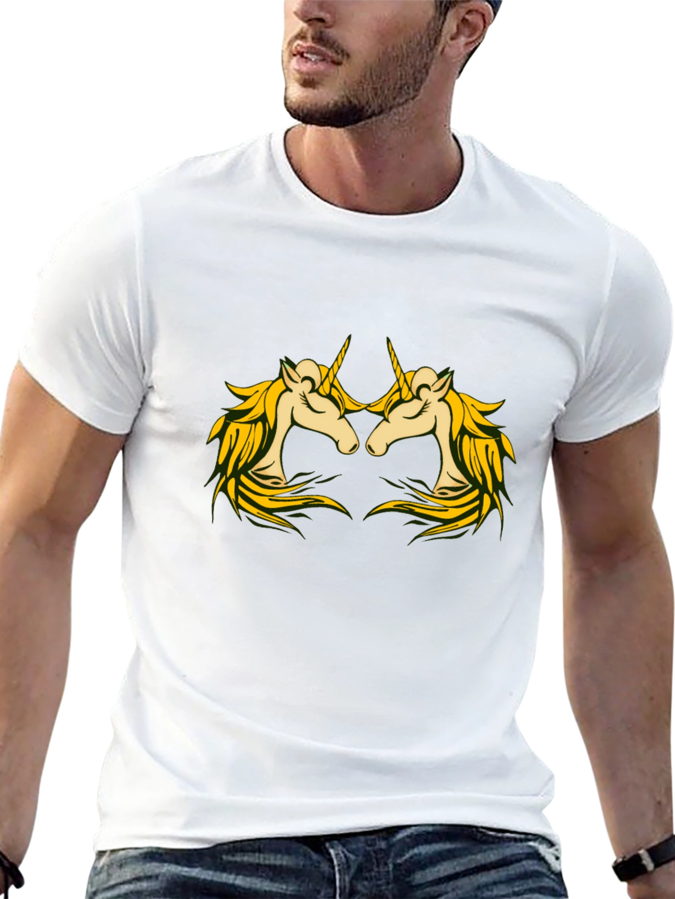 Unicorns Black T-Shirt Magical Creature Tee