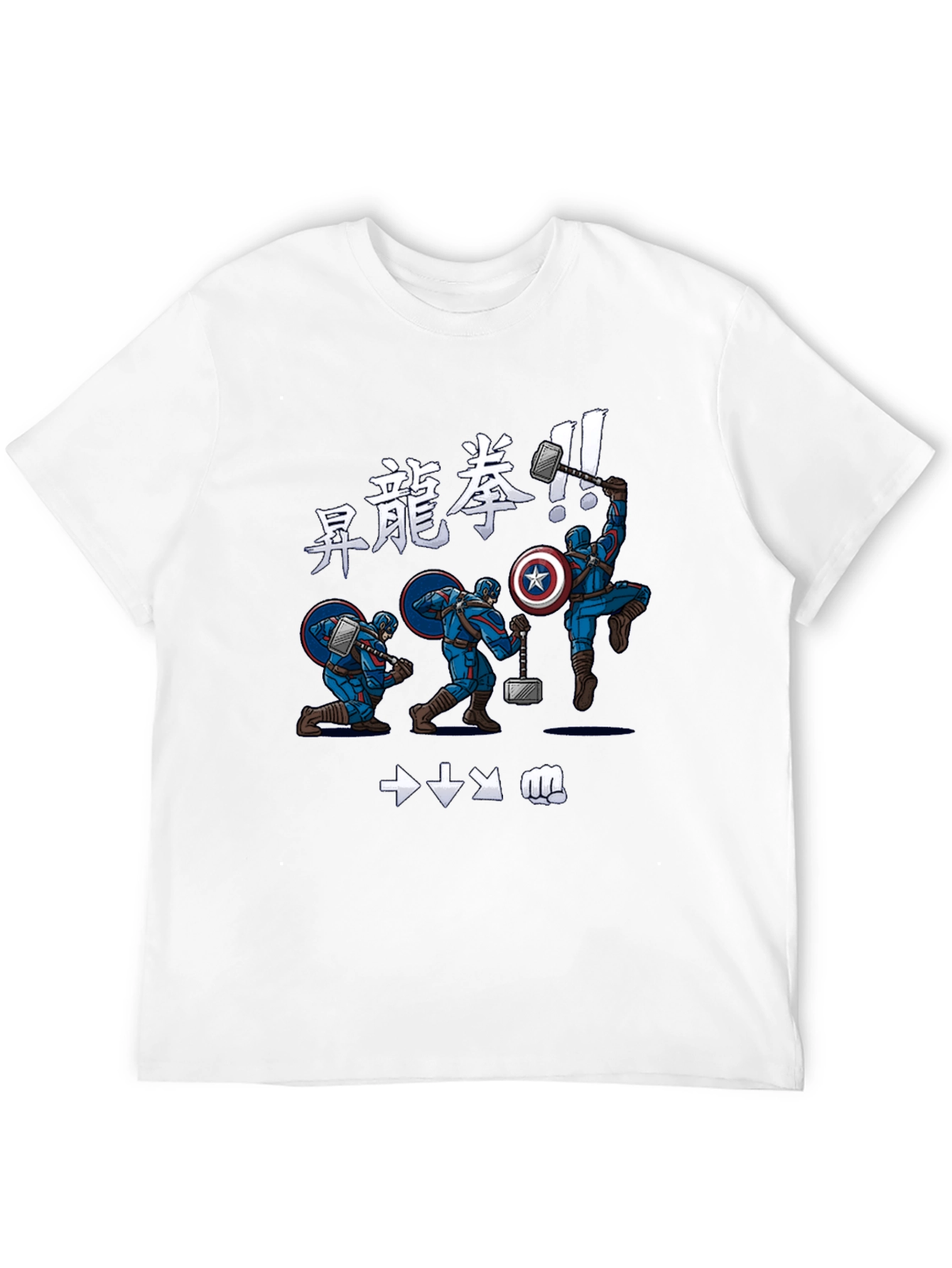 Captain America Dragon Punch Graphic T-Shirt