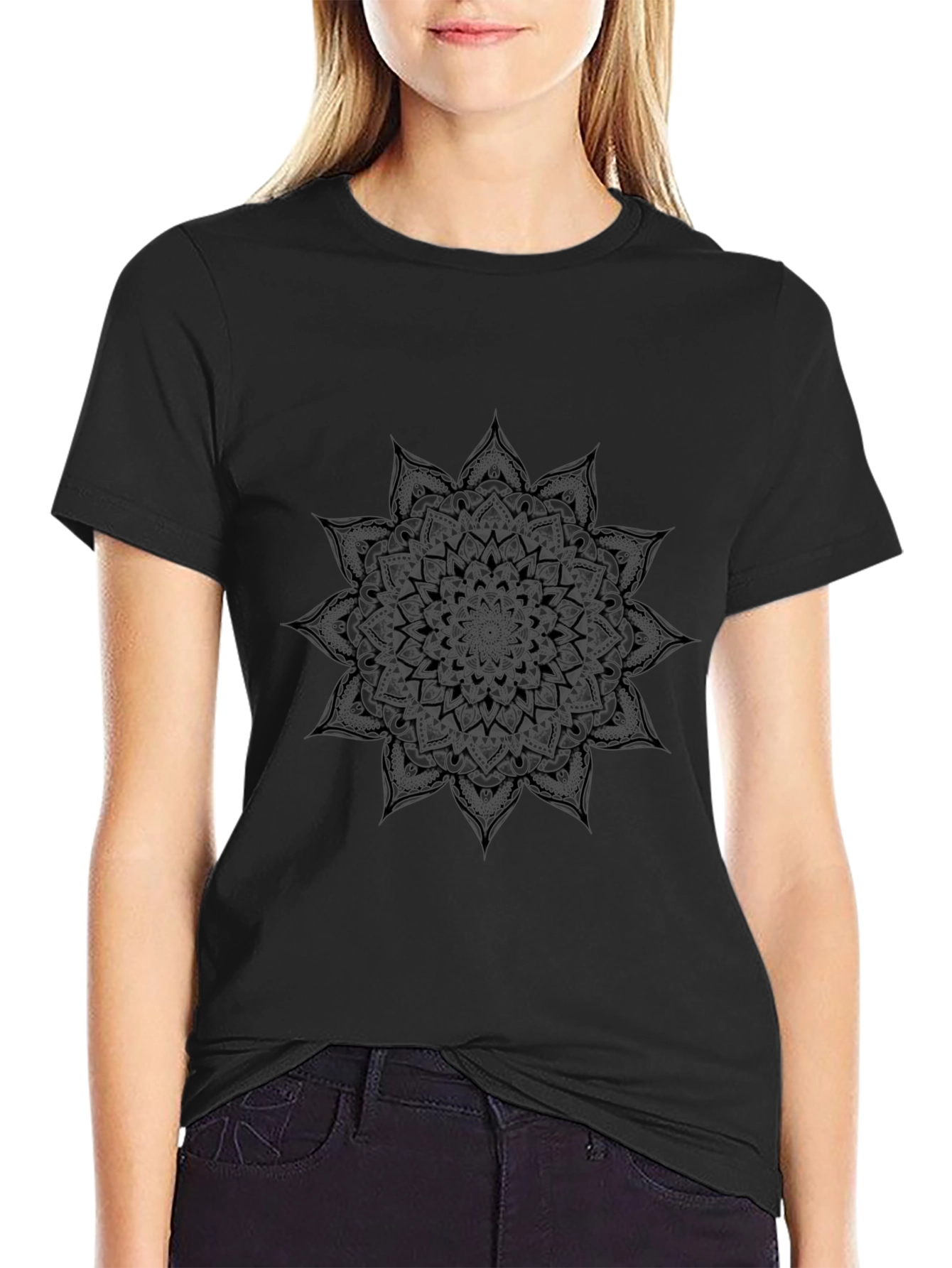Black Mandala Graphic Tee