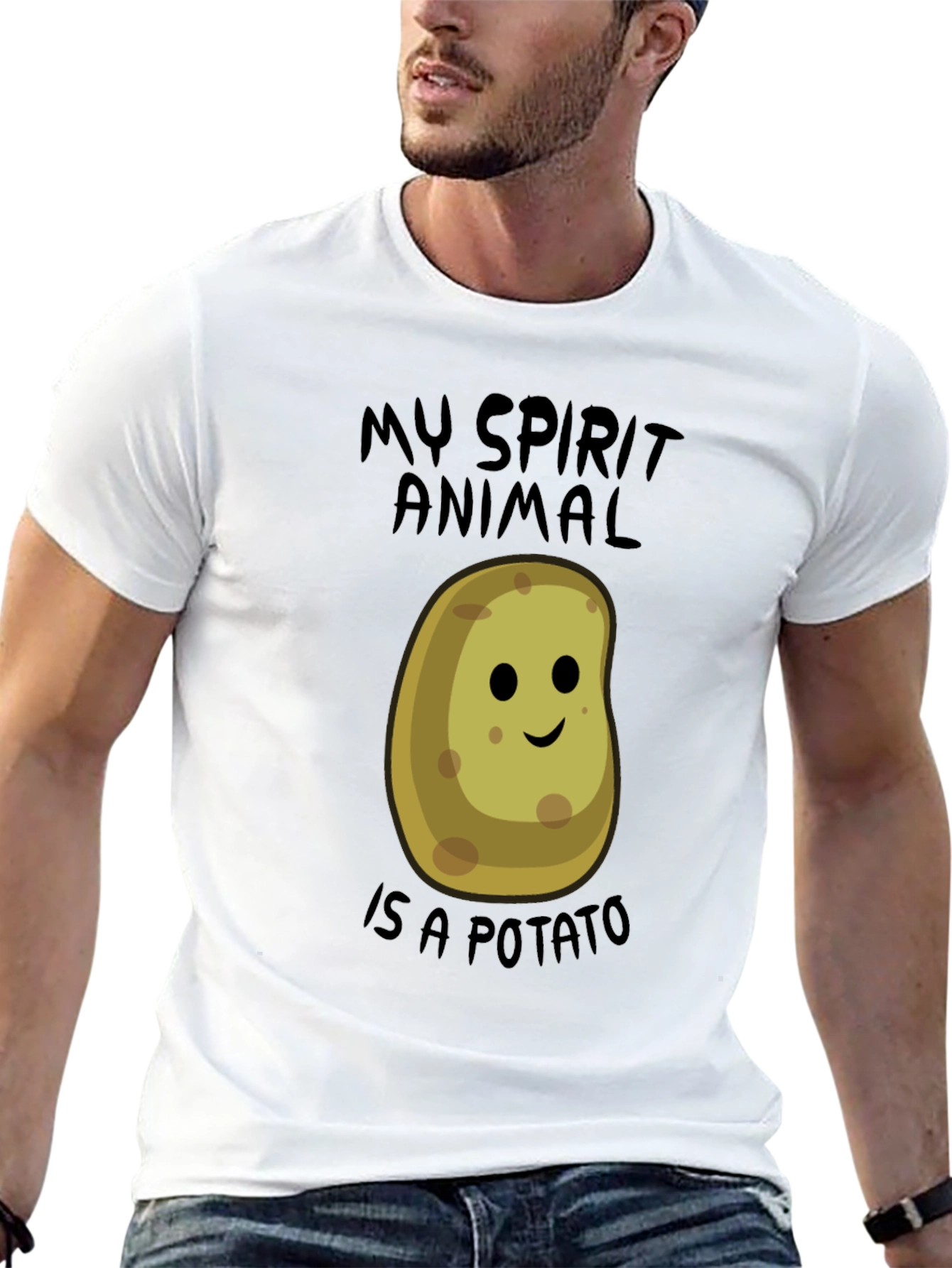 My Spirit Animal is a Potato Funny T-Shirt