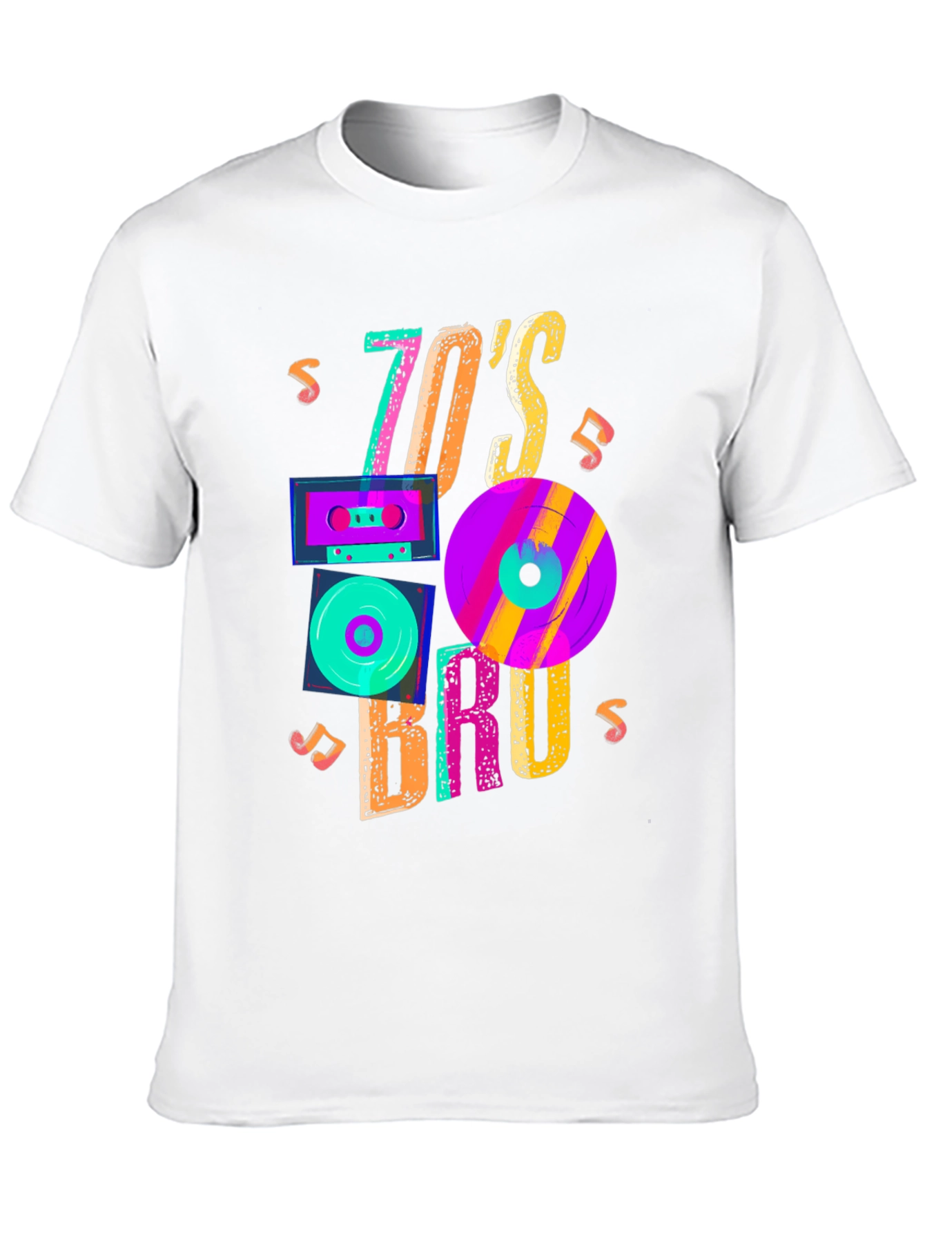 70s Bruh Graphic Tee - Retro Style