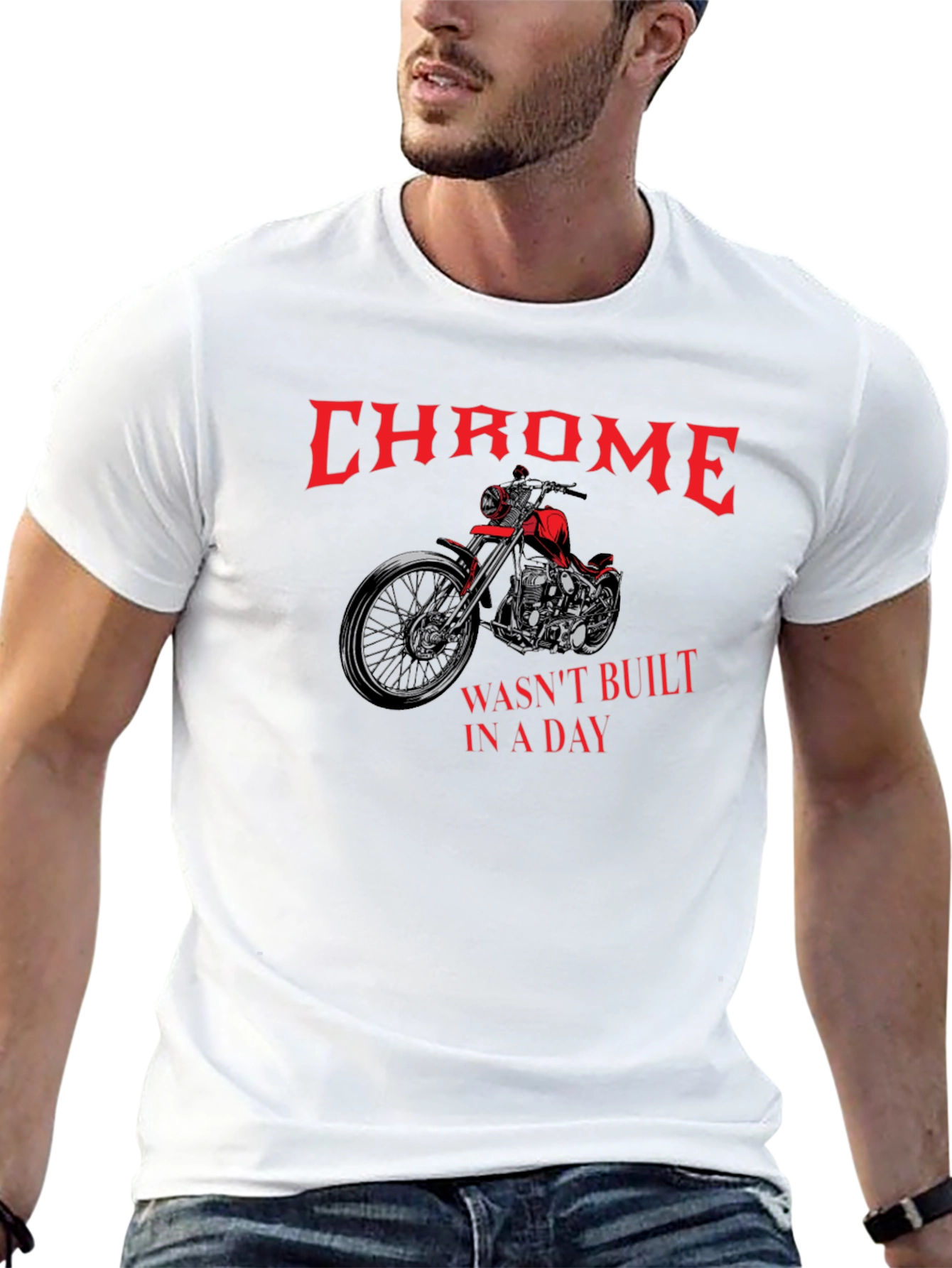 Chrome Motorcycle Graphic Tee