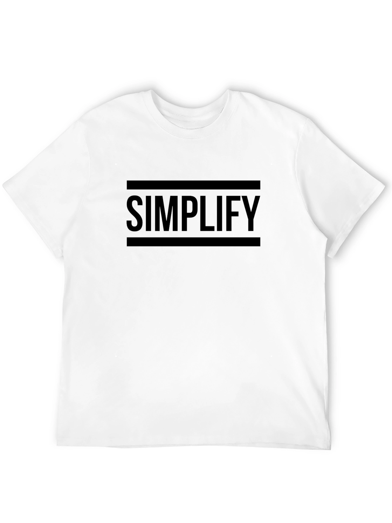 Simplify Black Graphic Tee - Minimalist Design