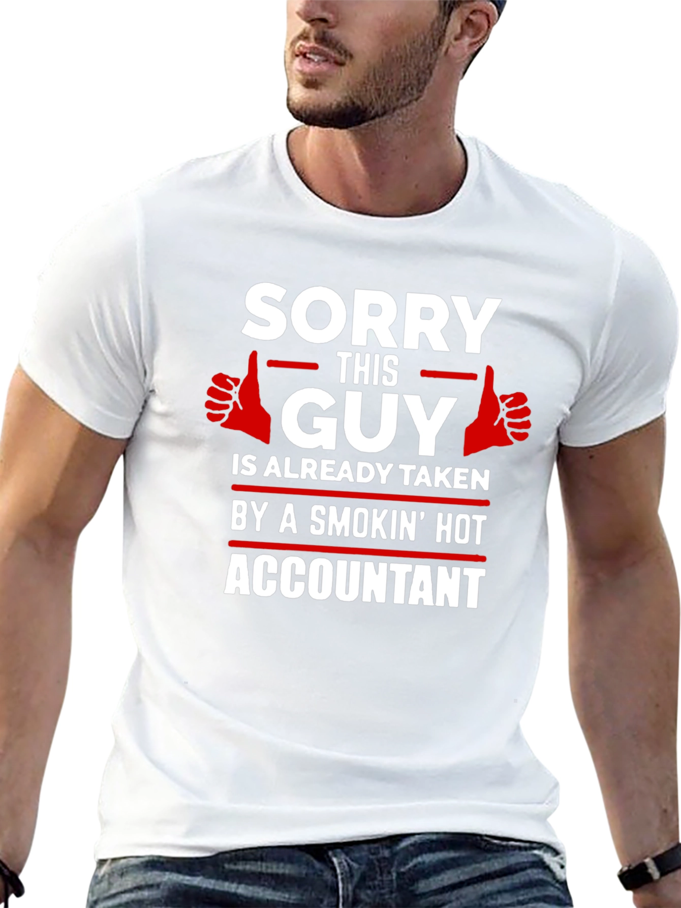Funny Accountant T-Shirt: Sorry This Guy Is Taken