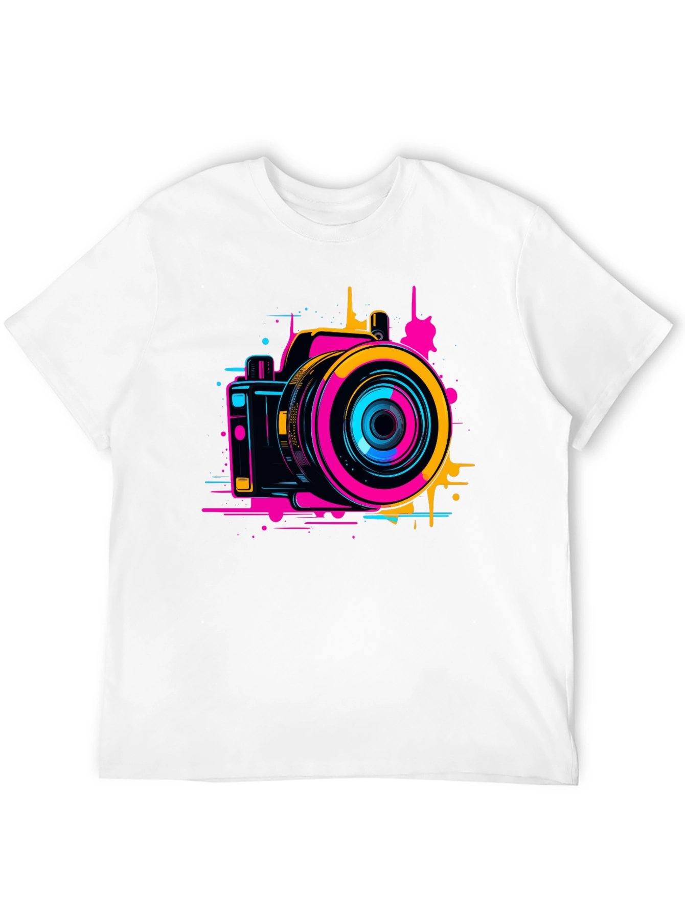 Retro Camera Graphic Tee - Stylish Photo Design