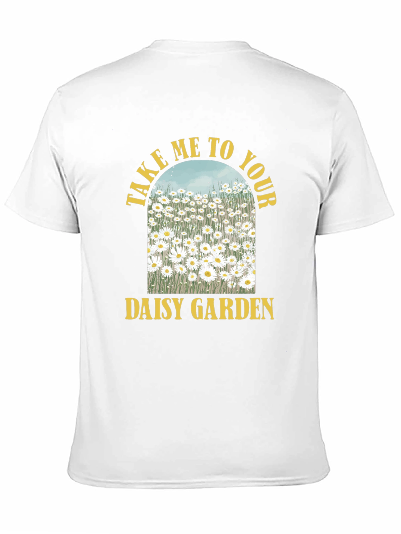 Daisy Garden Graphic Tee - Soft Cotton Blend