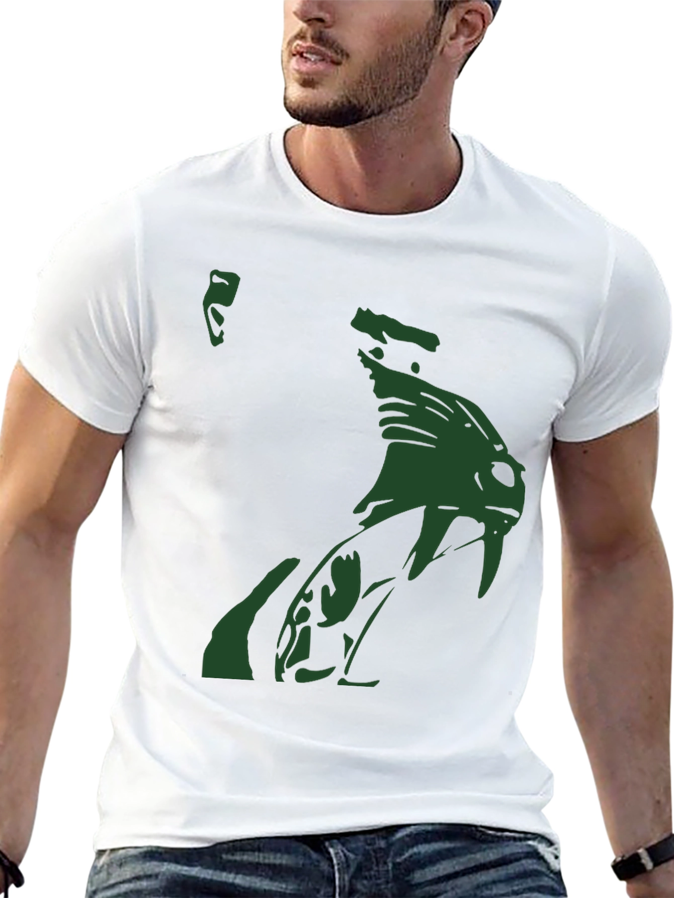 Venomous Green Snake Graphic T-Shirt