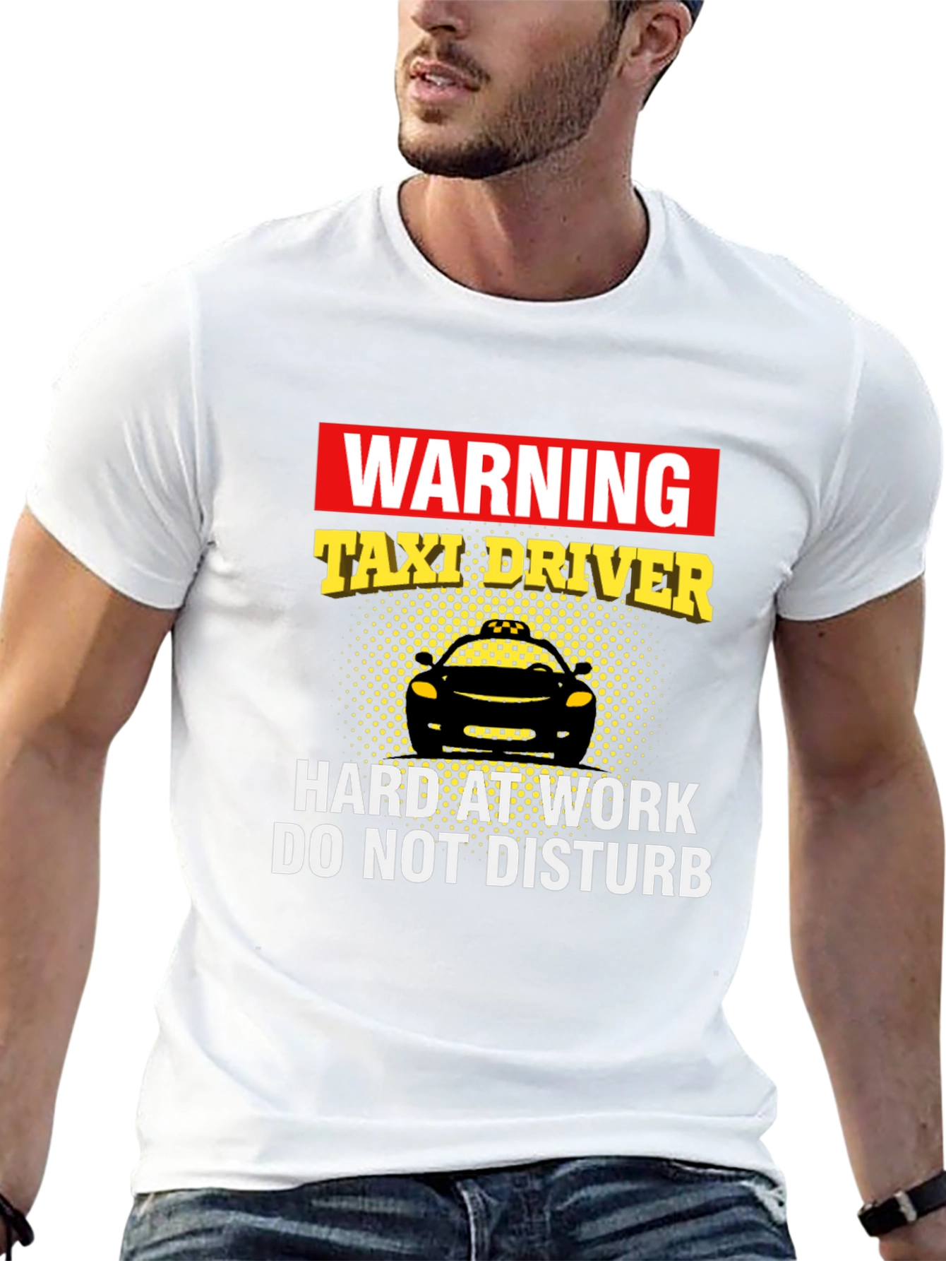 Warning Taxi Driver Graphic T-Shirt