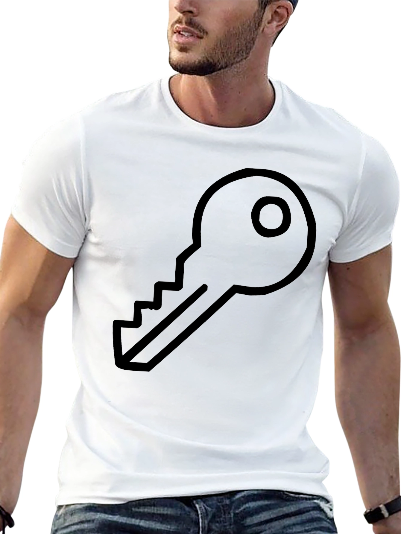 Key Graphic Black T-Shirt