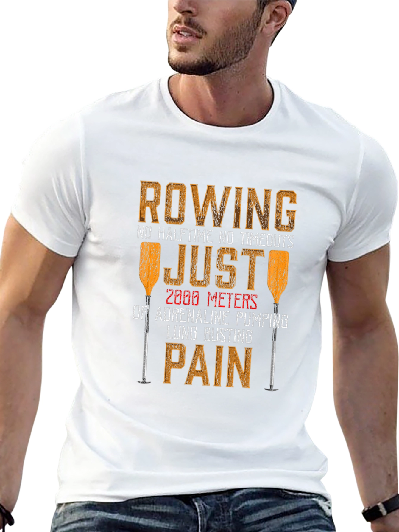 Rowing Adrenaline Pumping Pain T-Shirt