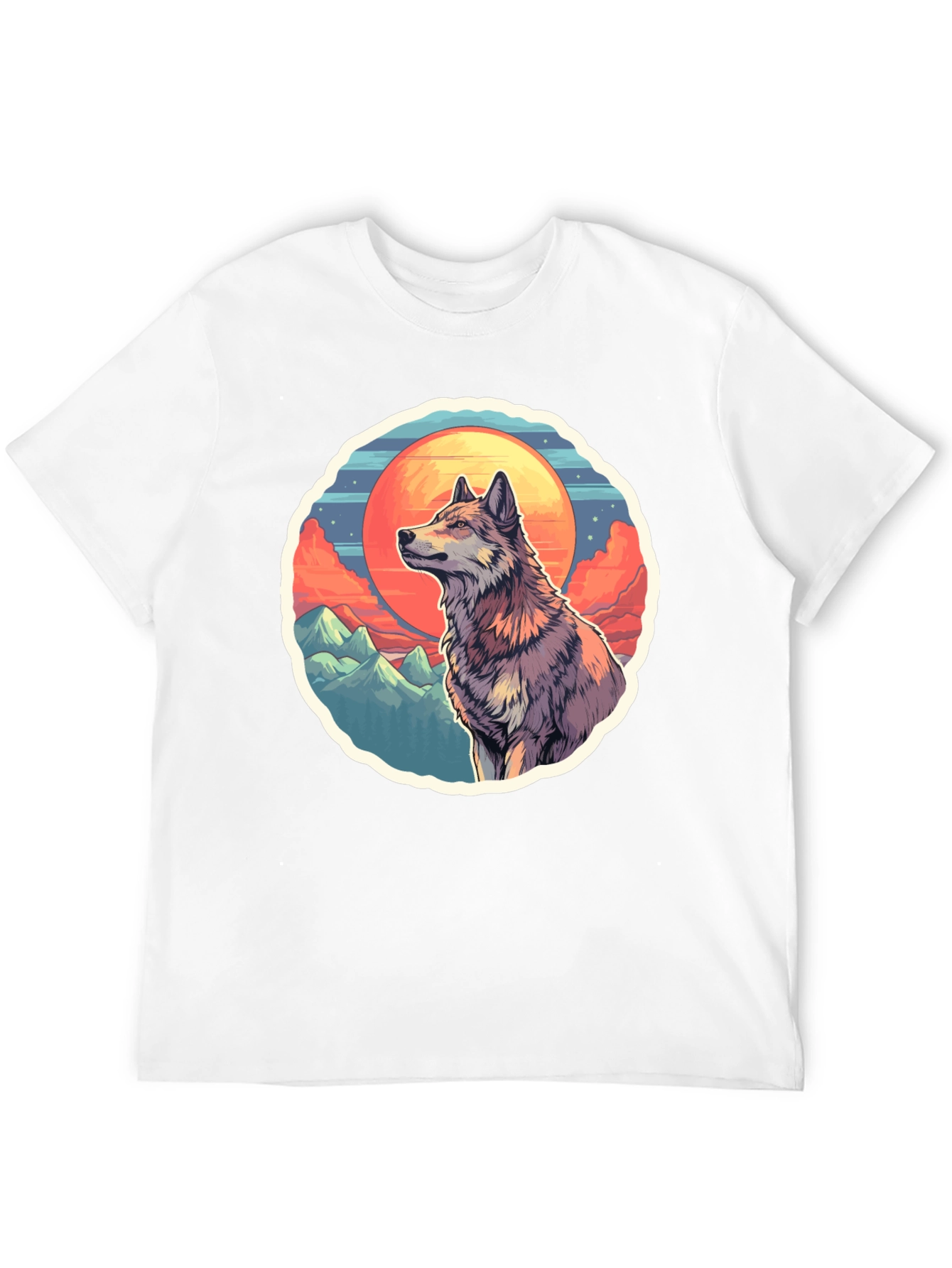 Wolf Graphic T-Shirt - Nature Inspired Design