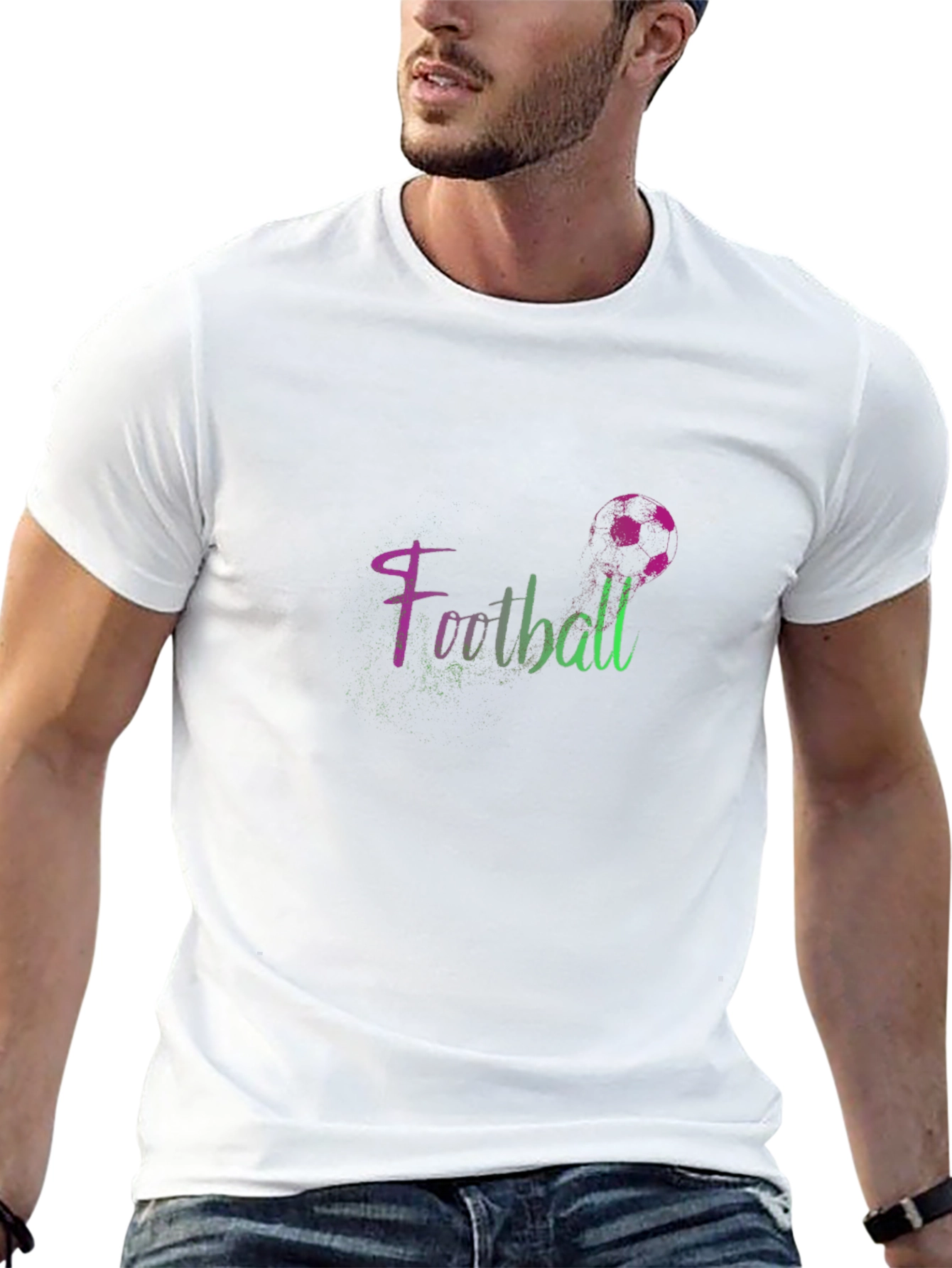 Football Graphic Tee - Stylish & Sporty