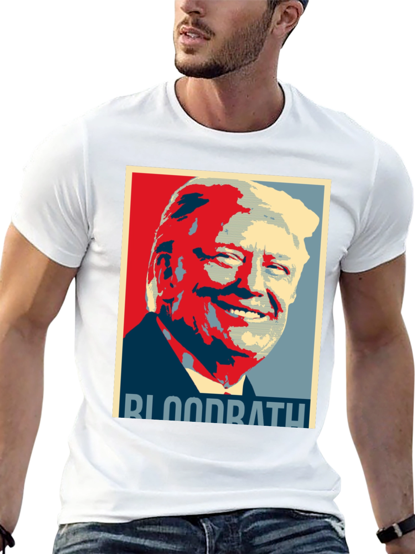 Trump Bloodbath Graphic Tee - Political Statement Shirt
