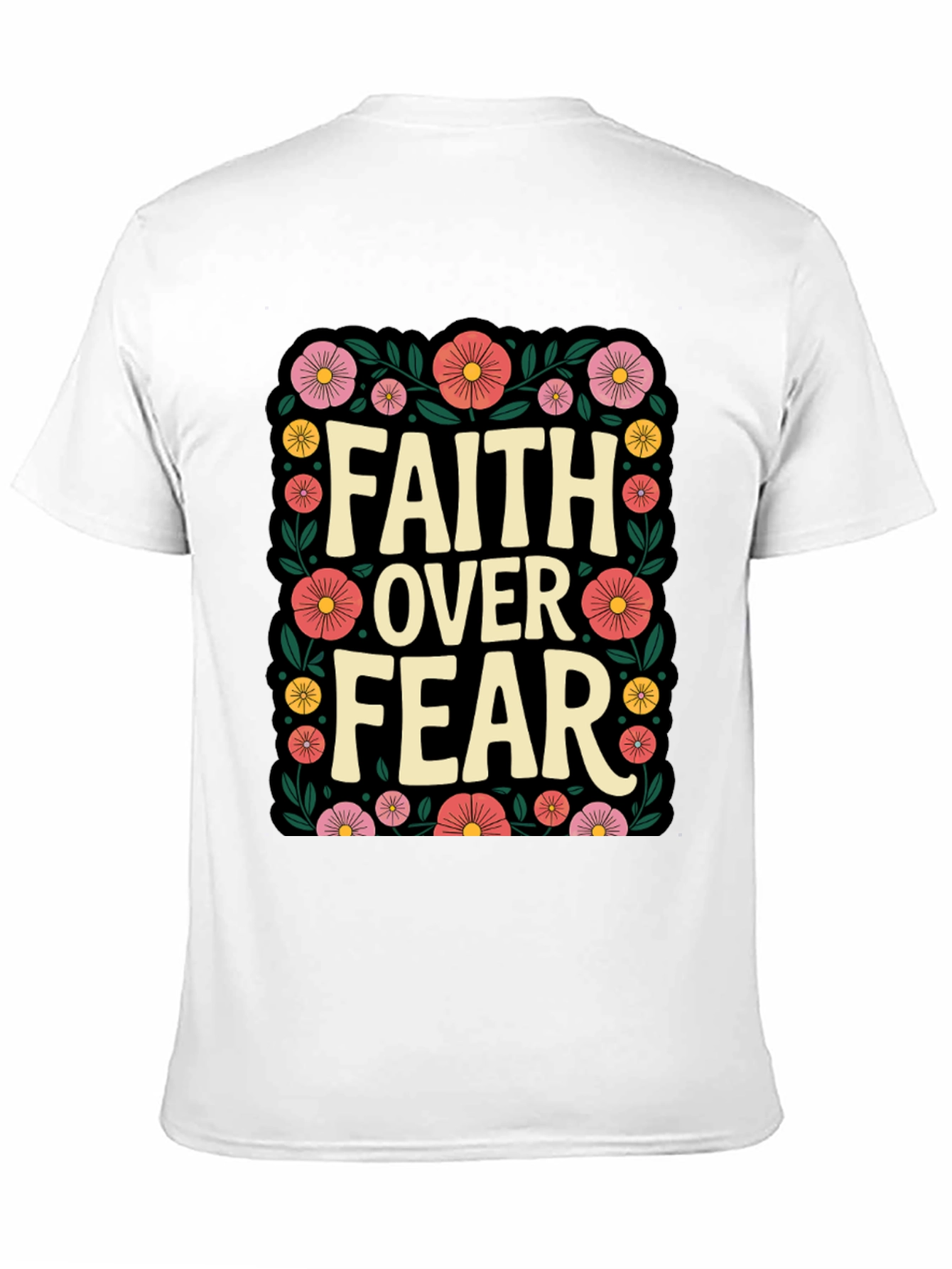 Faith Over Fear Floral Graphic Tee