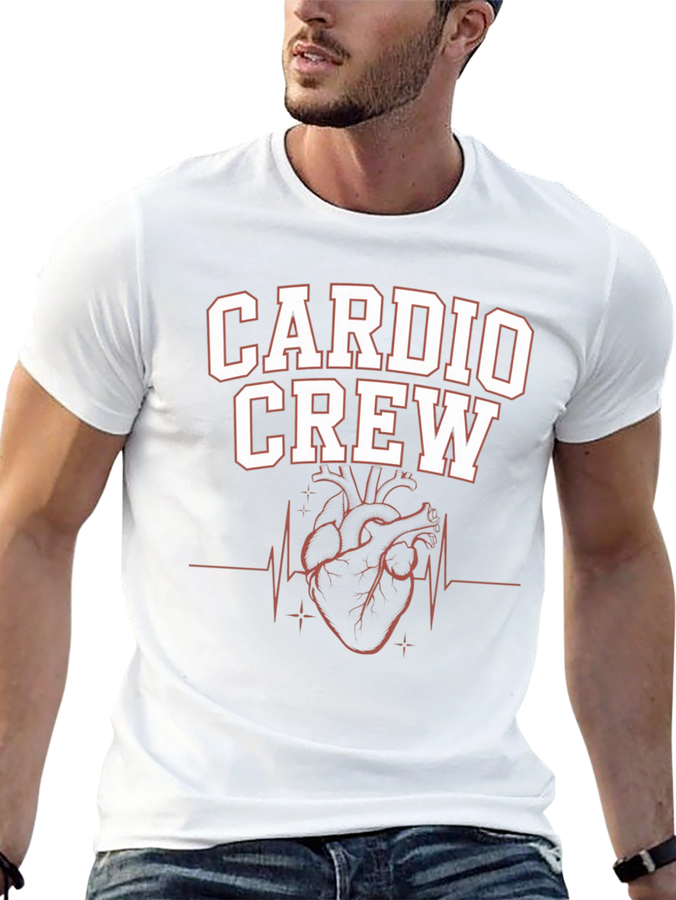 Cardio Crew Black Graphic T-Shirt