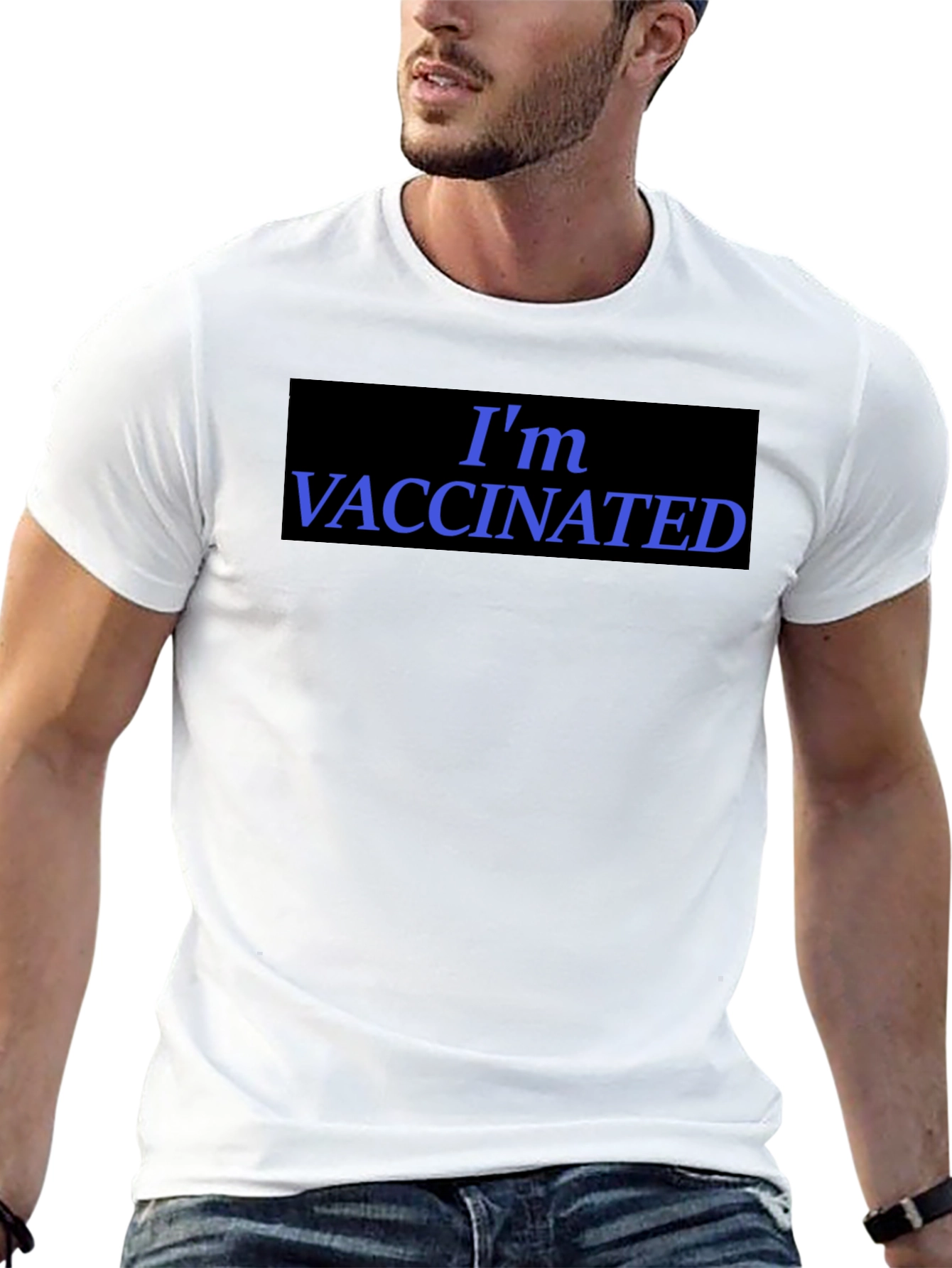 Im Vaccinated Black T-Shirt