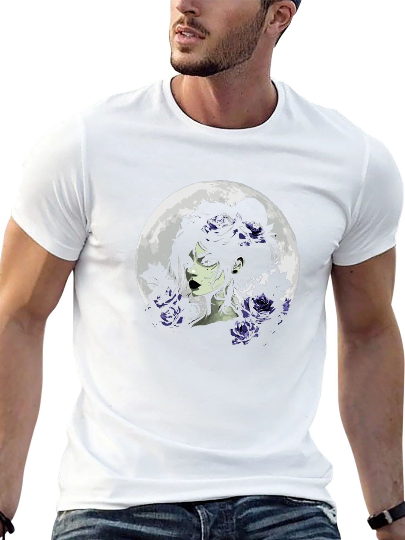 Moonlight Rose Gothic T-Shirt