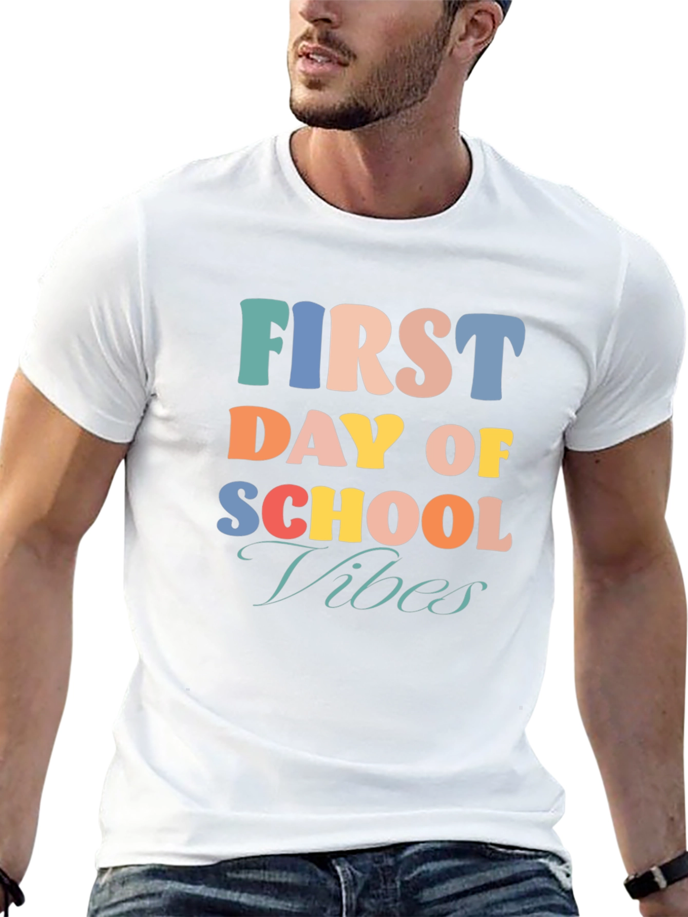 First Day Of School Vibes Black T-Shirt