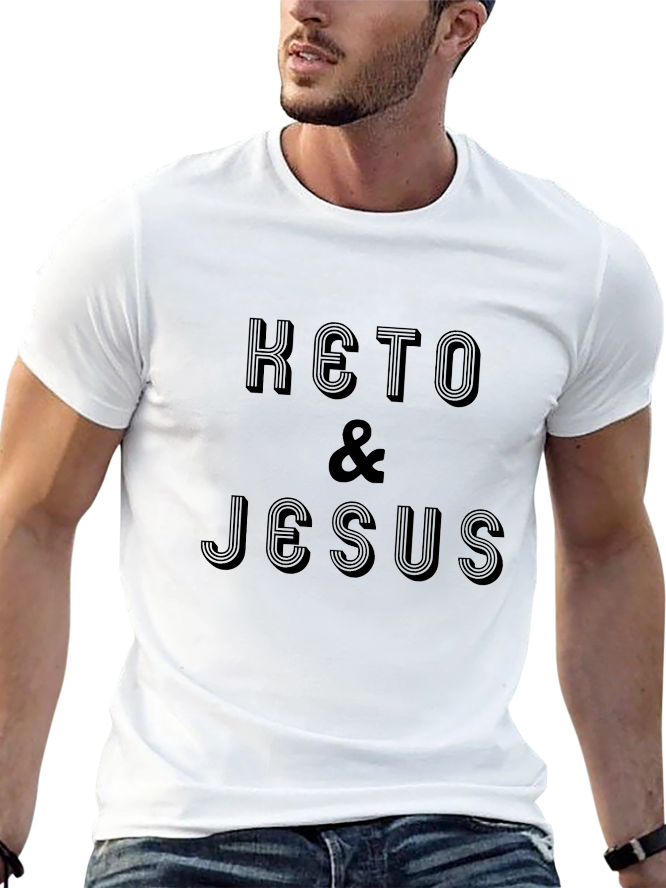 Keto & Jesus Black T-Shirt