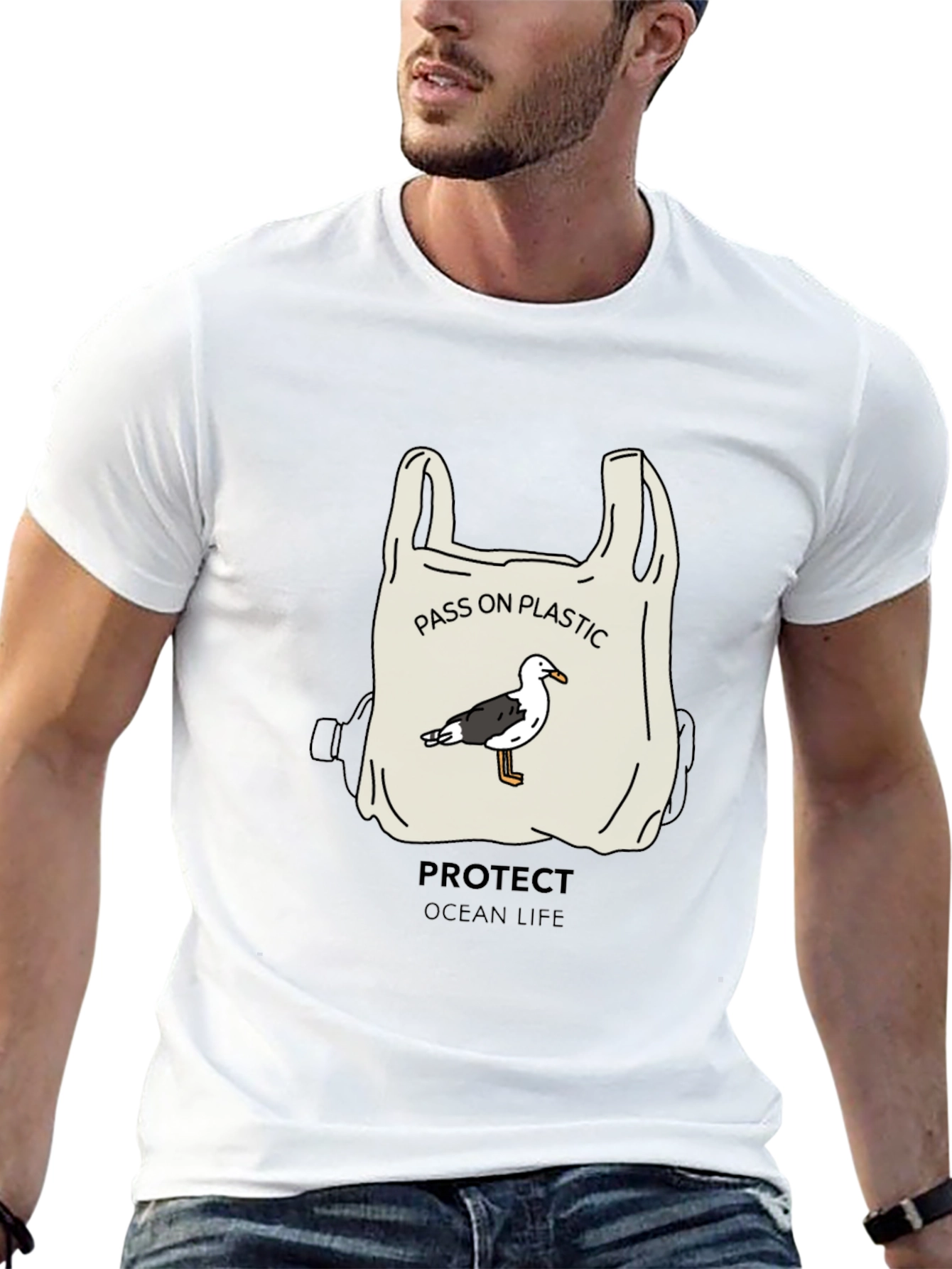 Pass on Plastic Tee - Protect Ocean Life