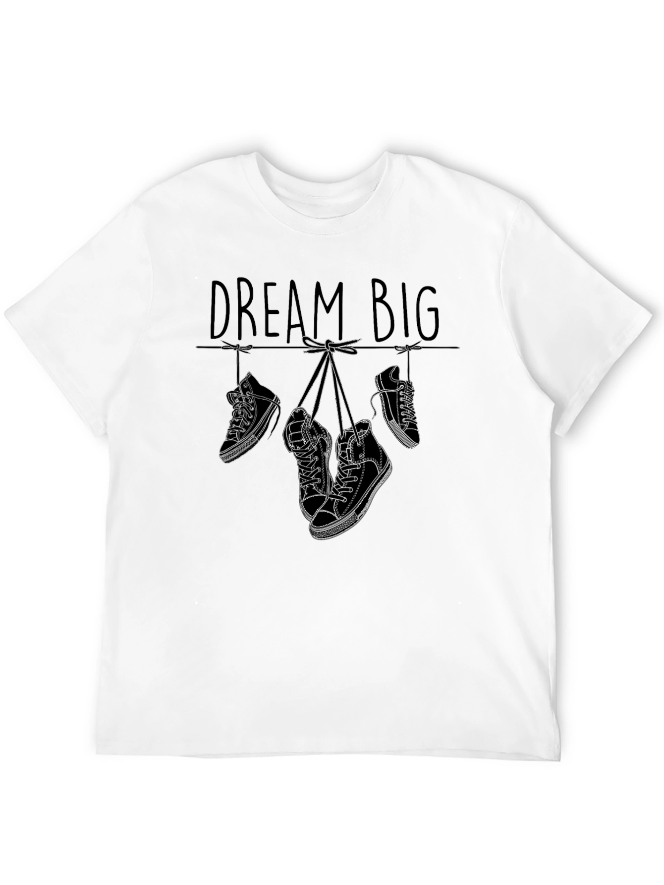 Dream Big Sneaker Graphic Tee - Stylish Black T-Shirt