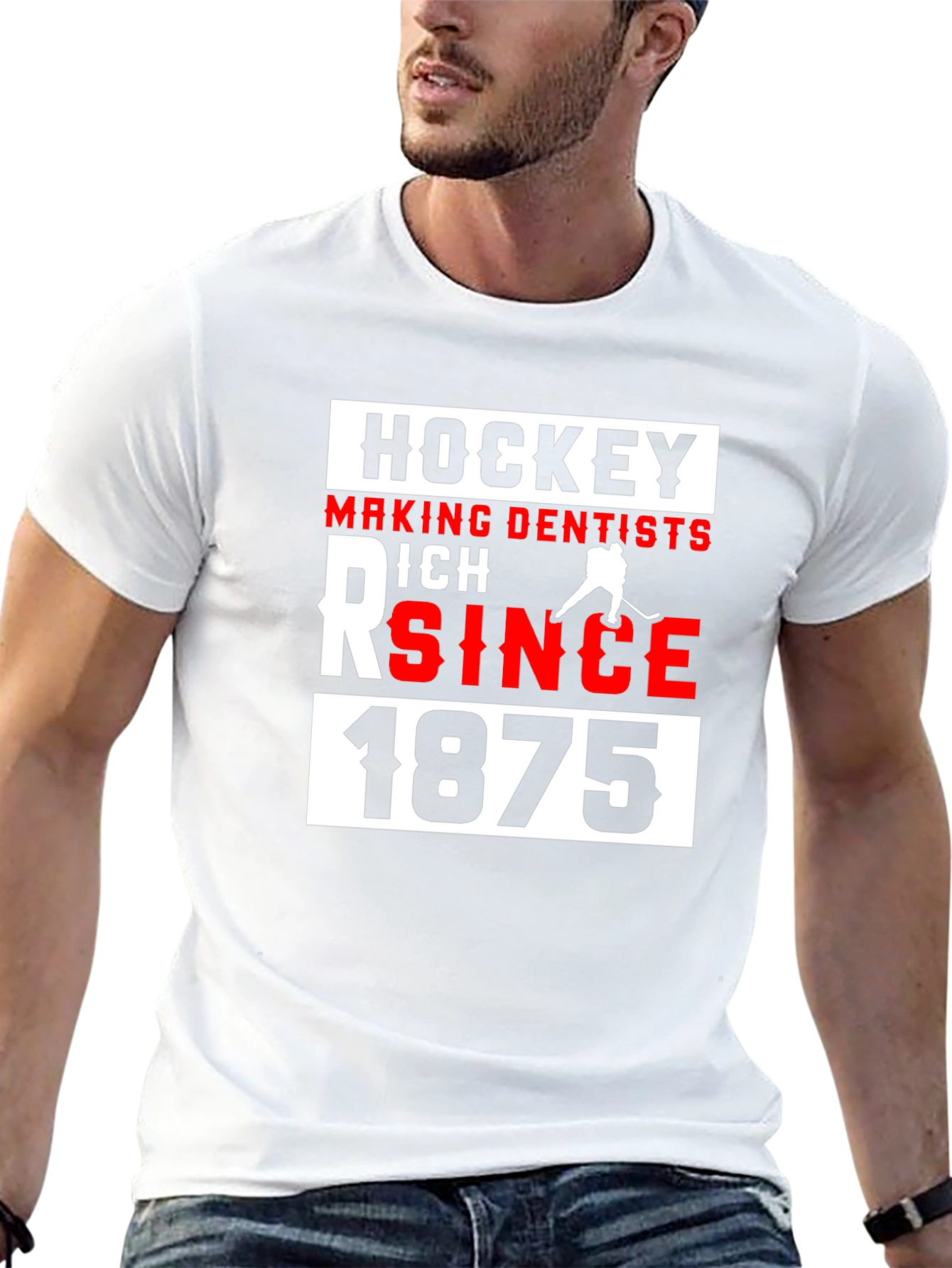 Hockey Making Dentists Rich Since 1875 Black T-Shirt