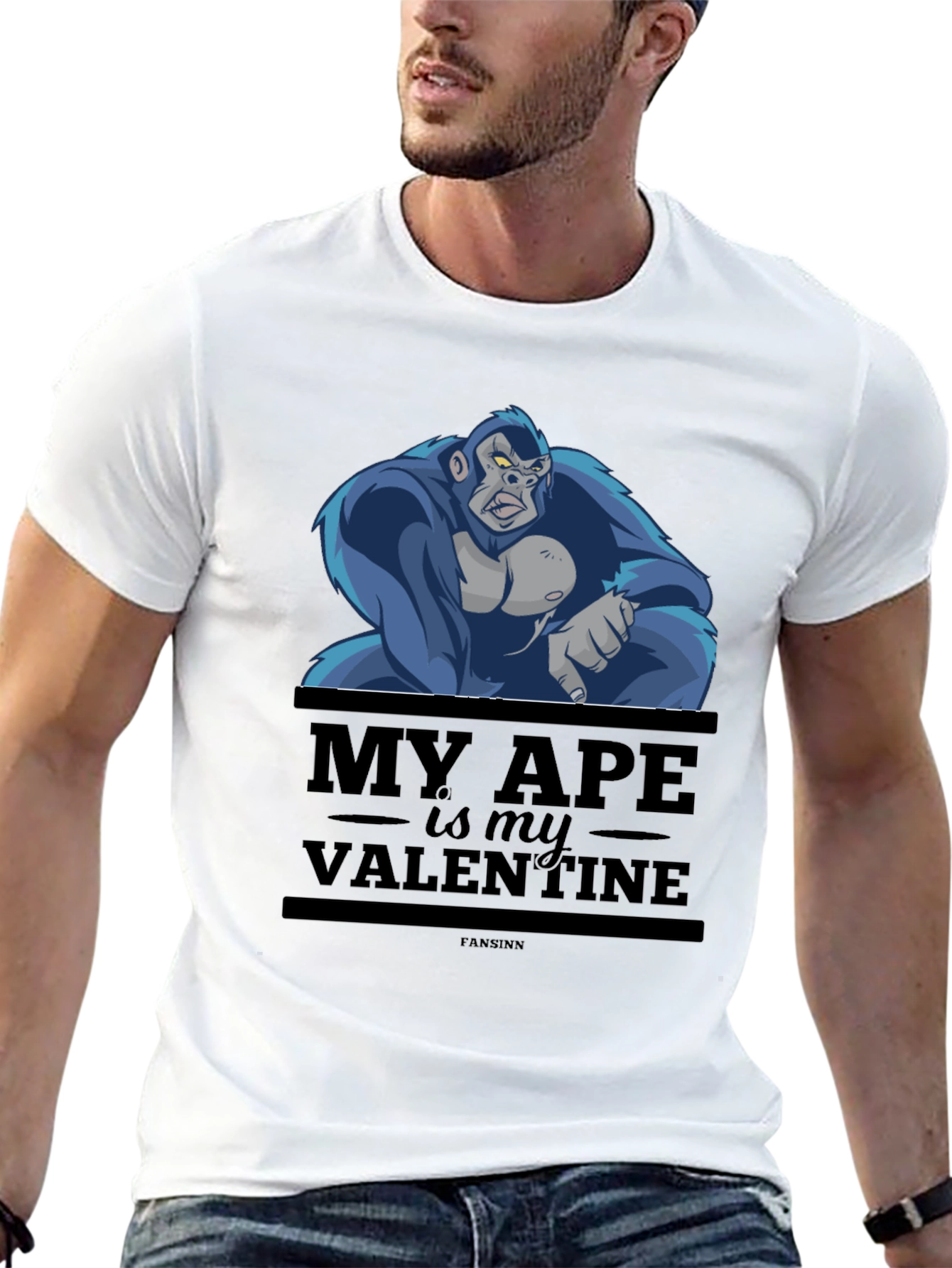My Ape is My Valentine T-Shirt - Black