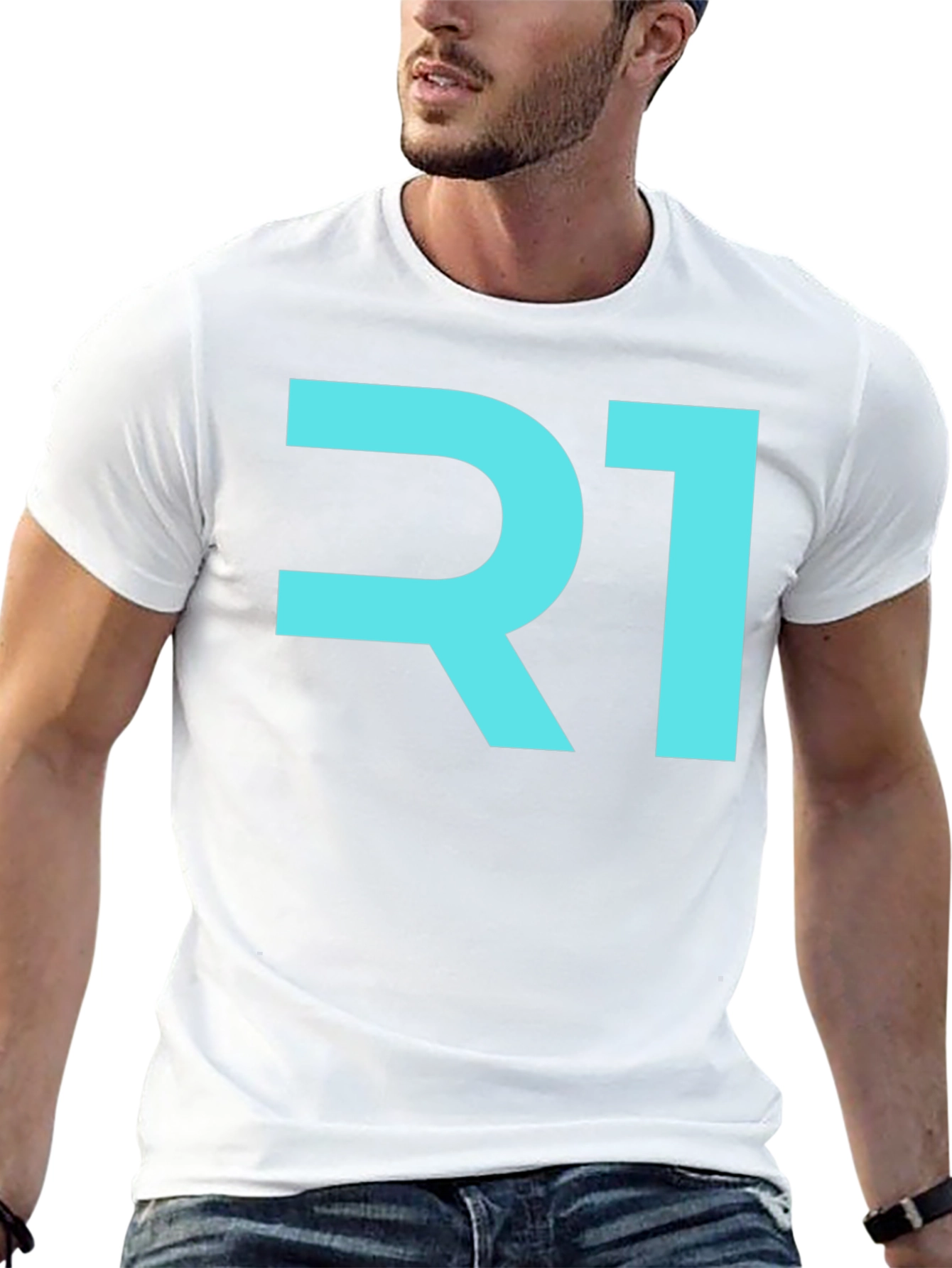 R1 Graphic Tee - Modern Black T-Shirt