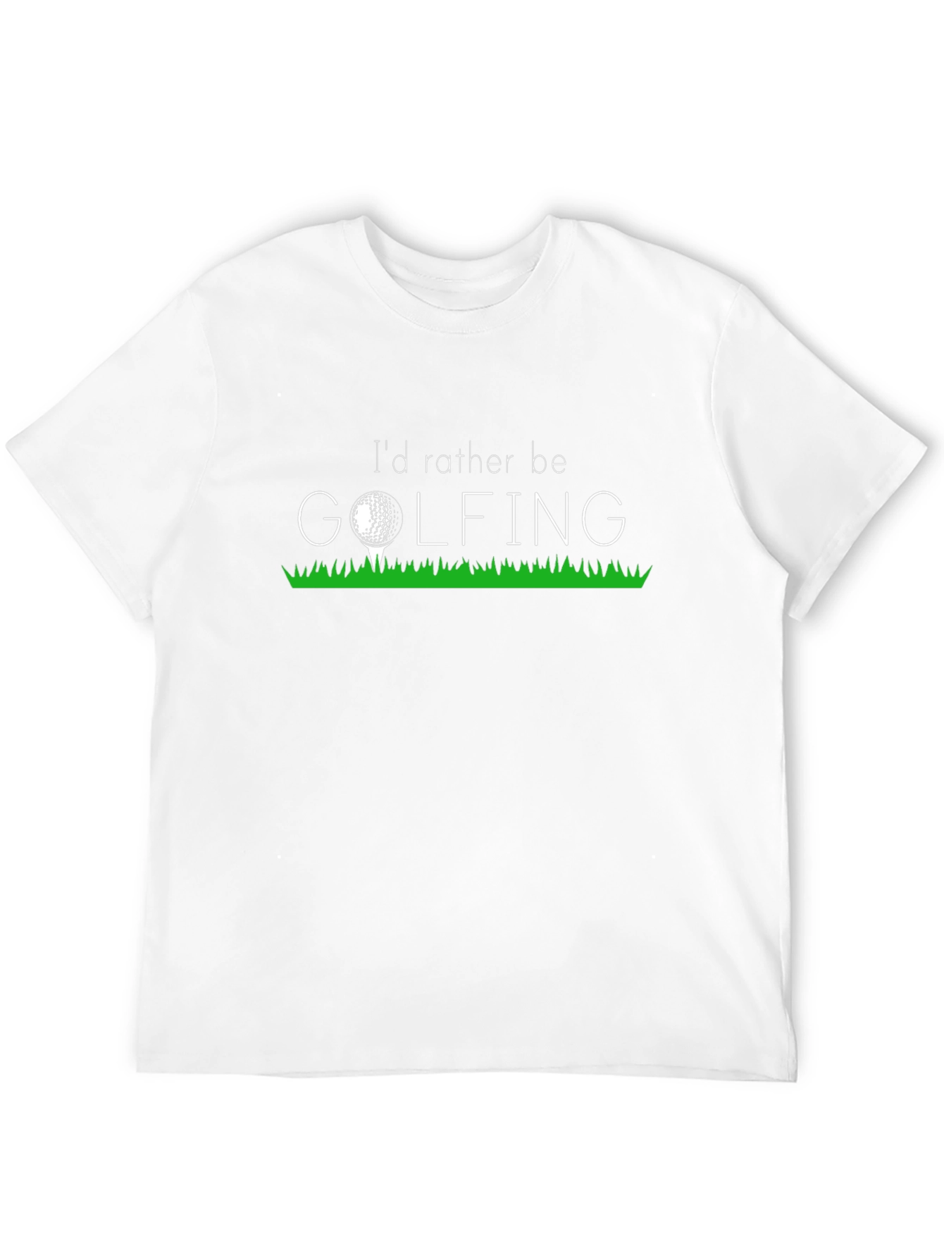 Id Rather Be Golfing Black T-Shirt