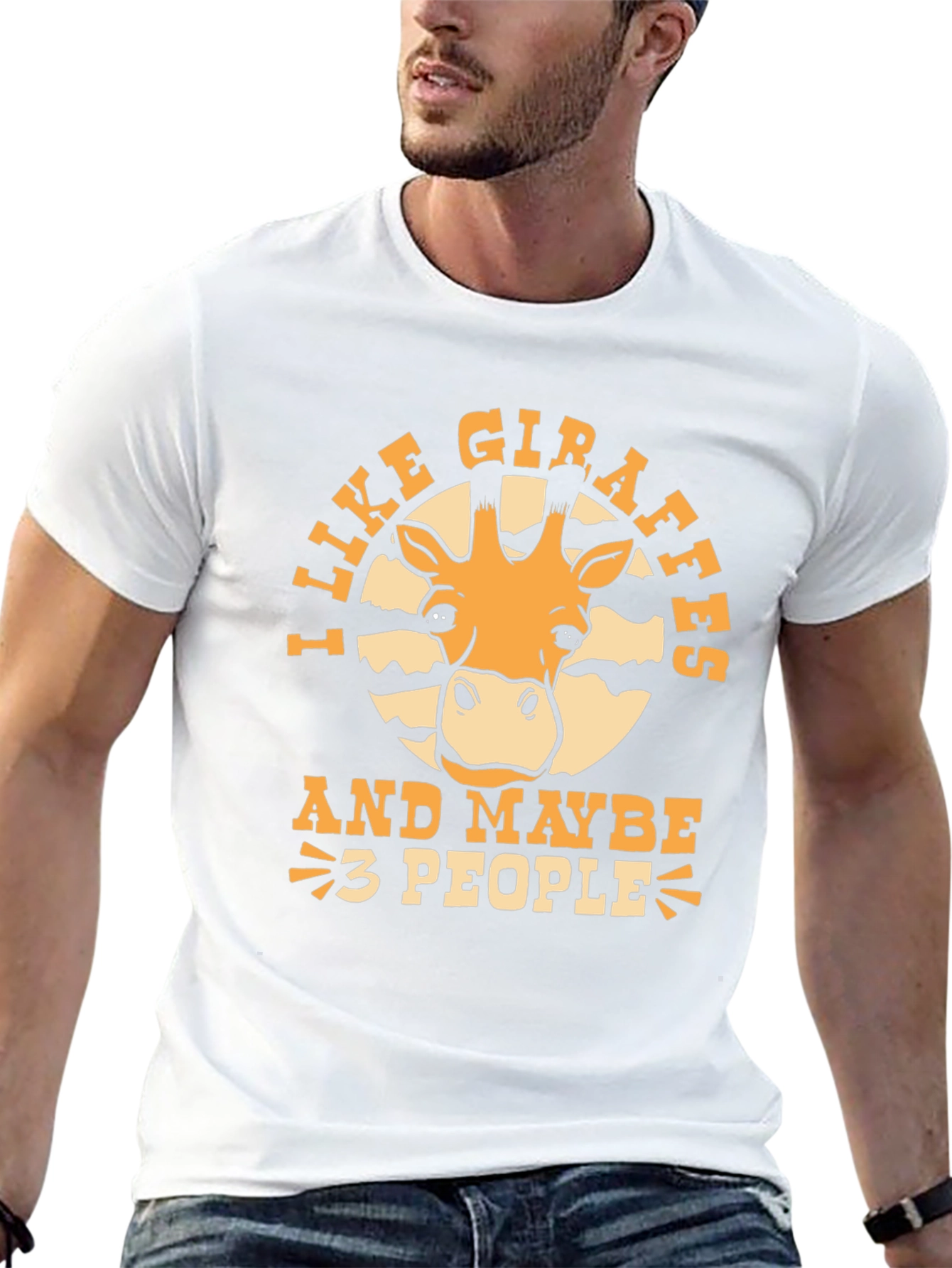 I Like Giraffes and Maybe 3 People Graphic Tee
