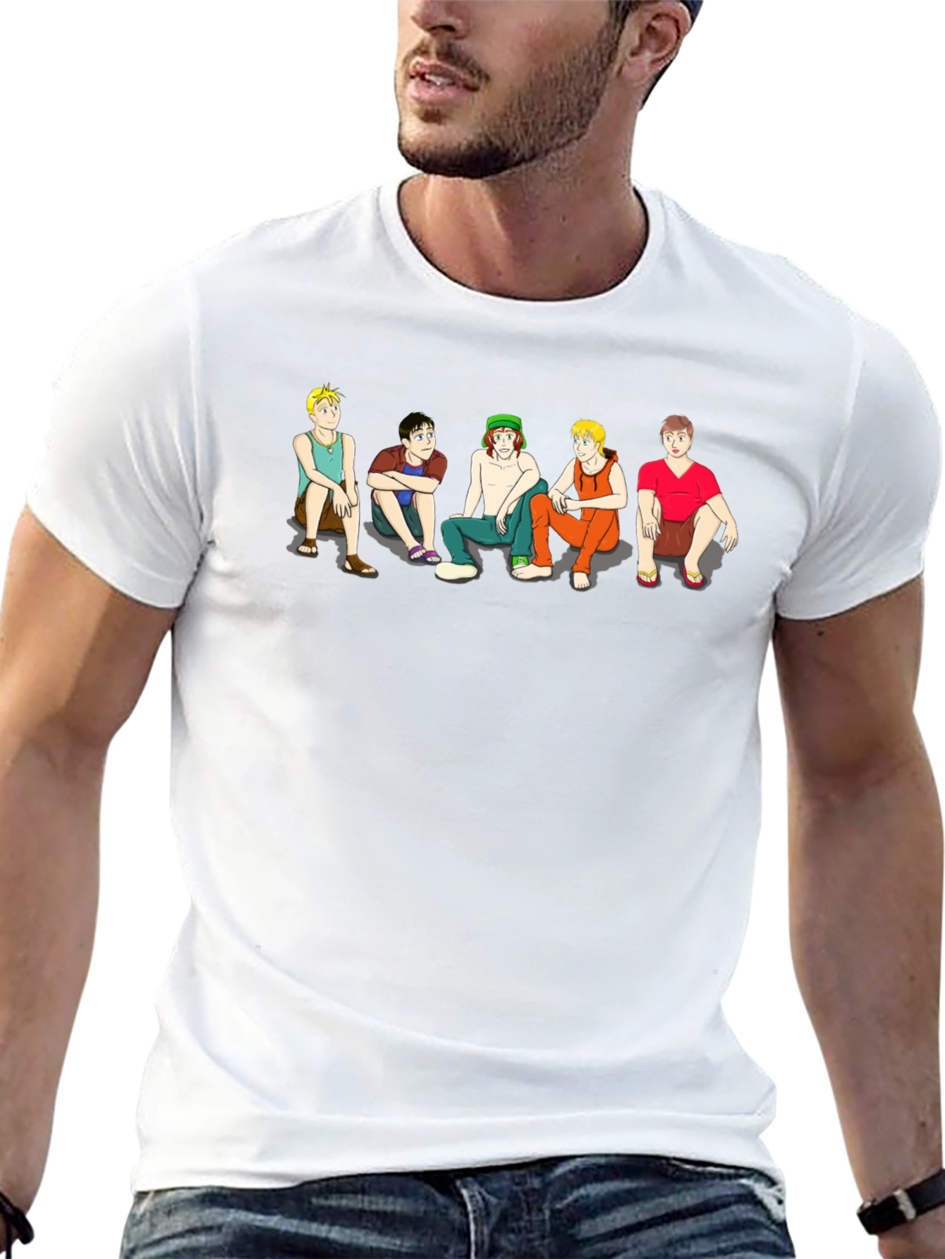 Cartoon Character Mens Graphic Tee