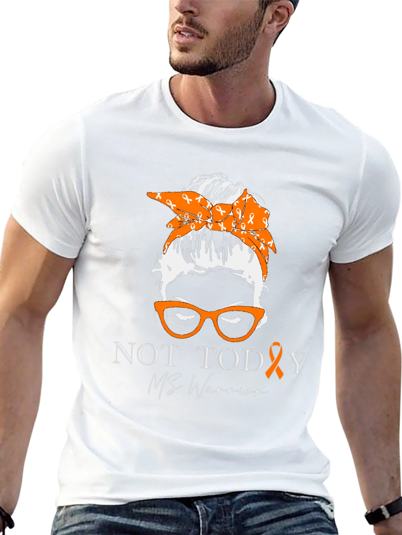 MS Warrior Messy Bun Graphic Tee