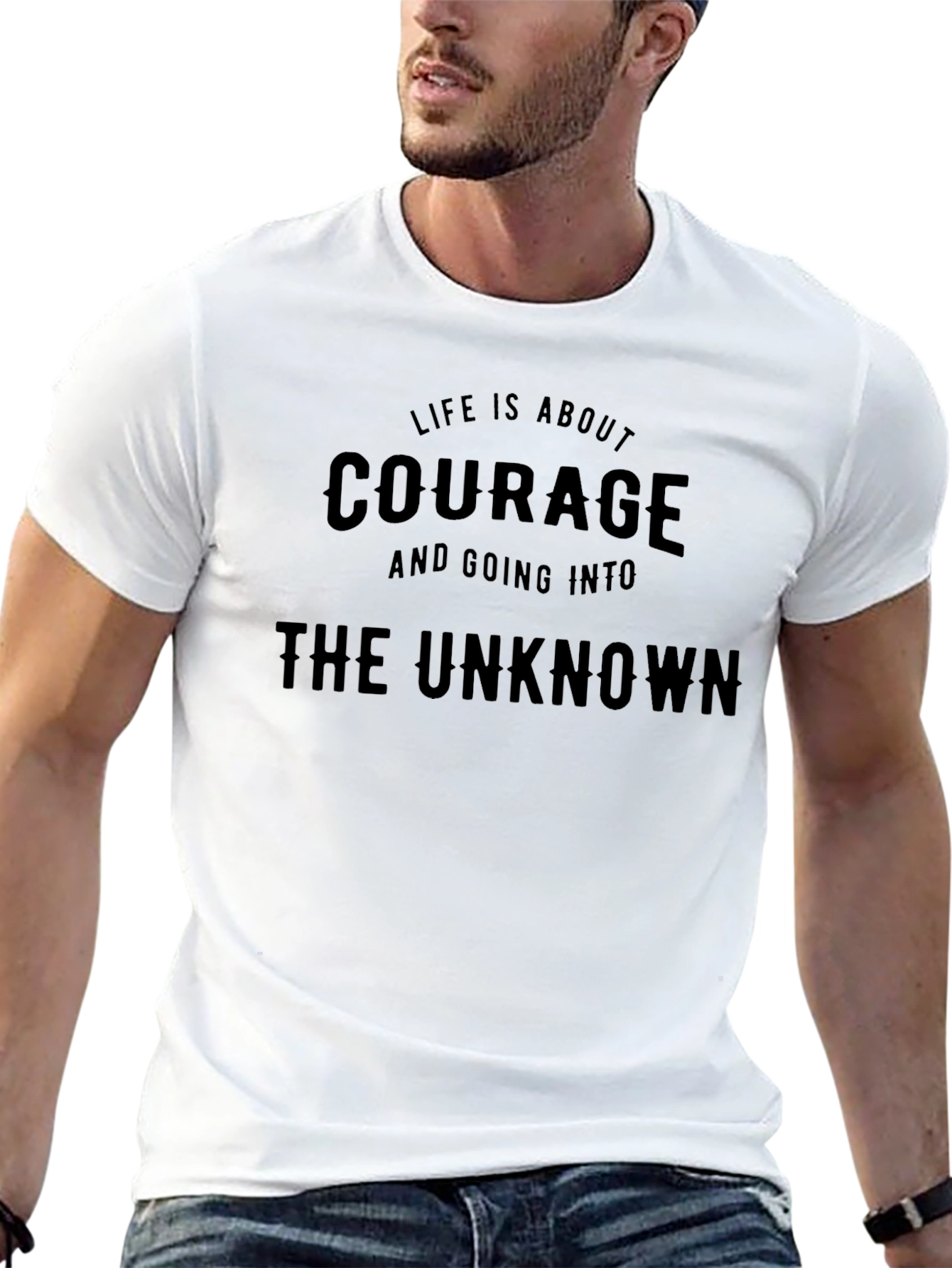 Courage Graphic Tee - The Unknown Awaits