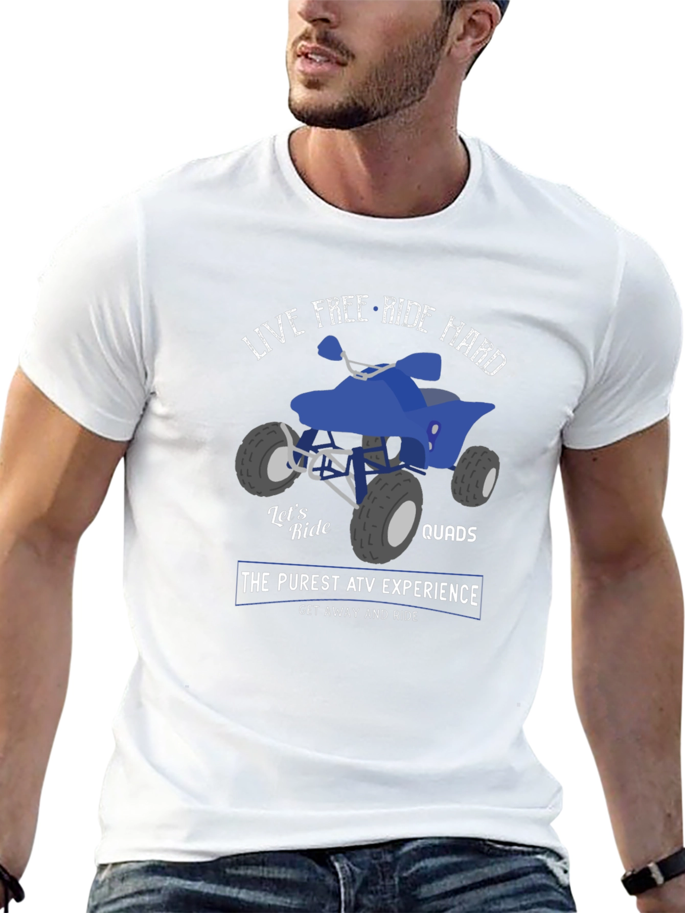 Live Free Ride Hard ATV T-Shirt