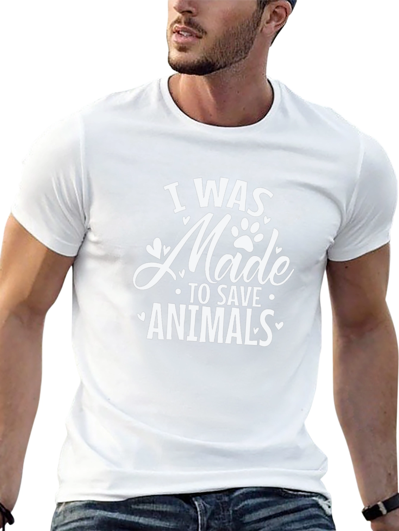 I Was Made to Save Animals Graphic Tee
