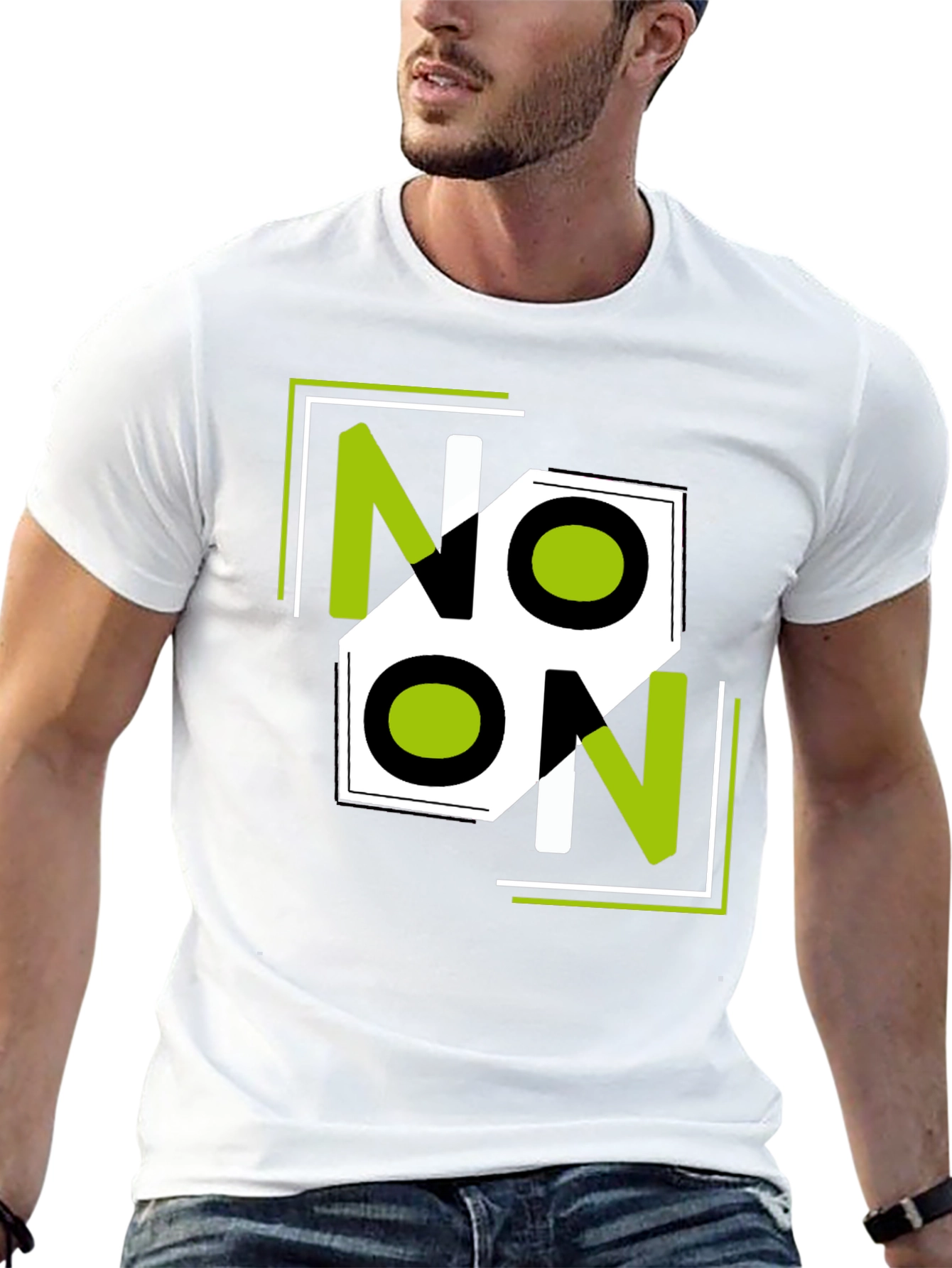 Graphic Tee - NOON Design Stylish Black Shirt