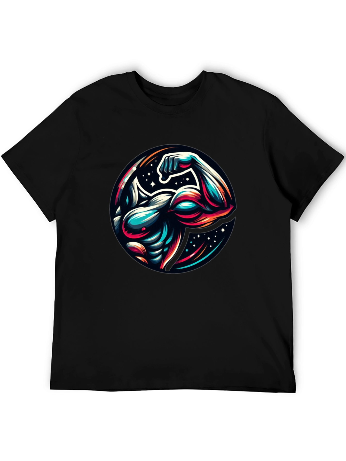 Muscle Graphic Tee - Fitness Gym Style