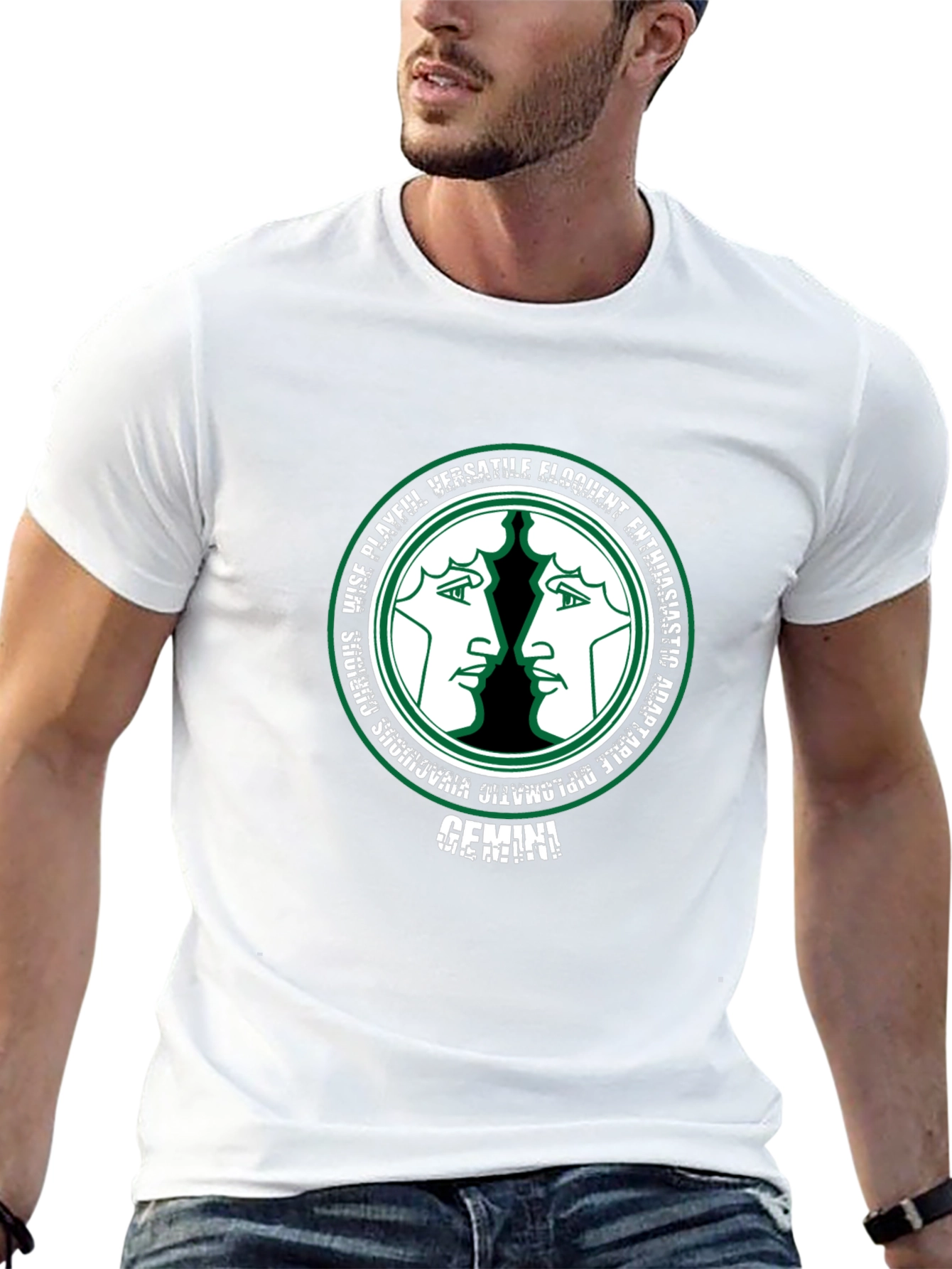 Gemini Zodiac T-Shirt - Versatile & Playful Design