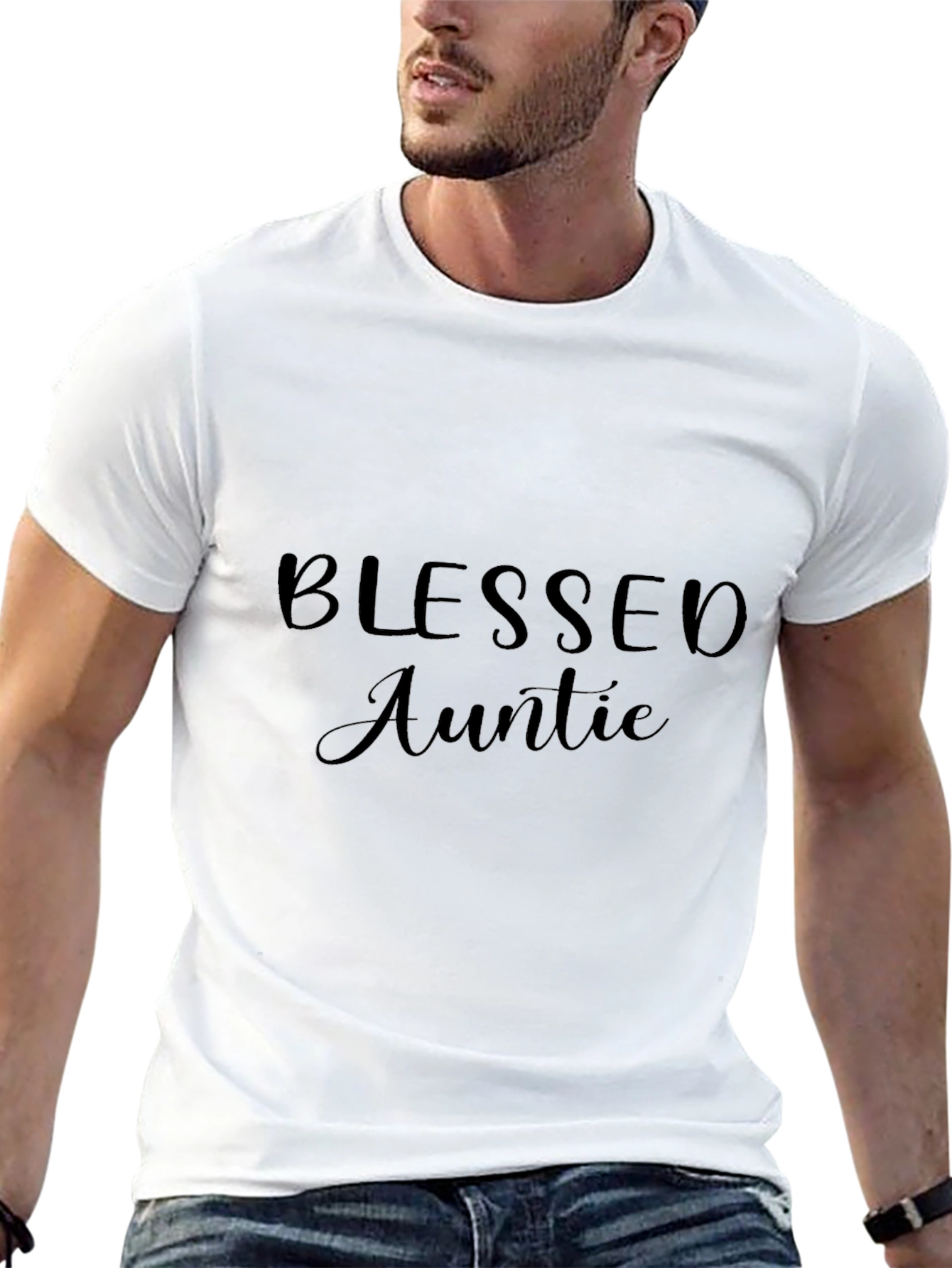 Blessed Auntie Black T-Shirt