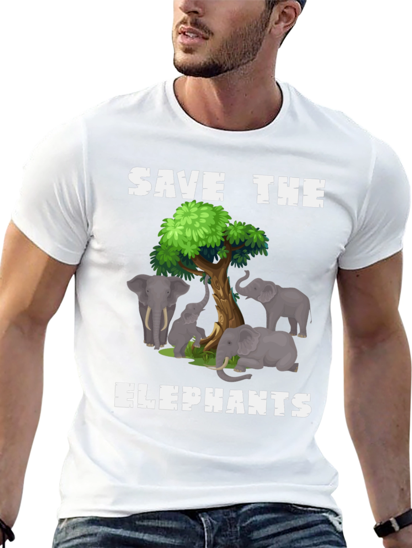 Save the Elephants Graphic T-Shirt