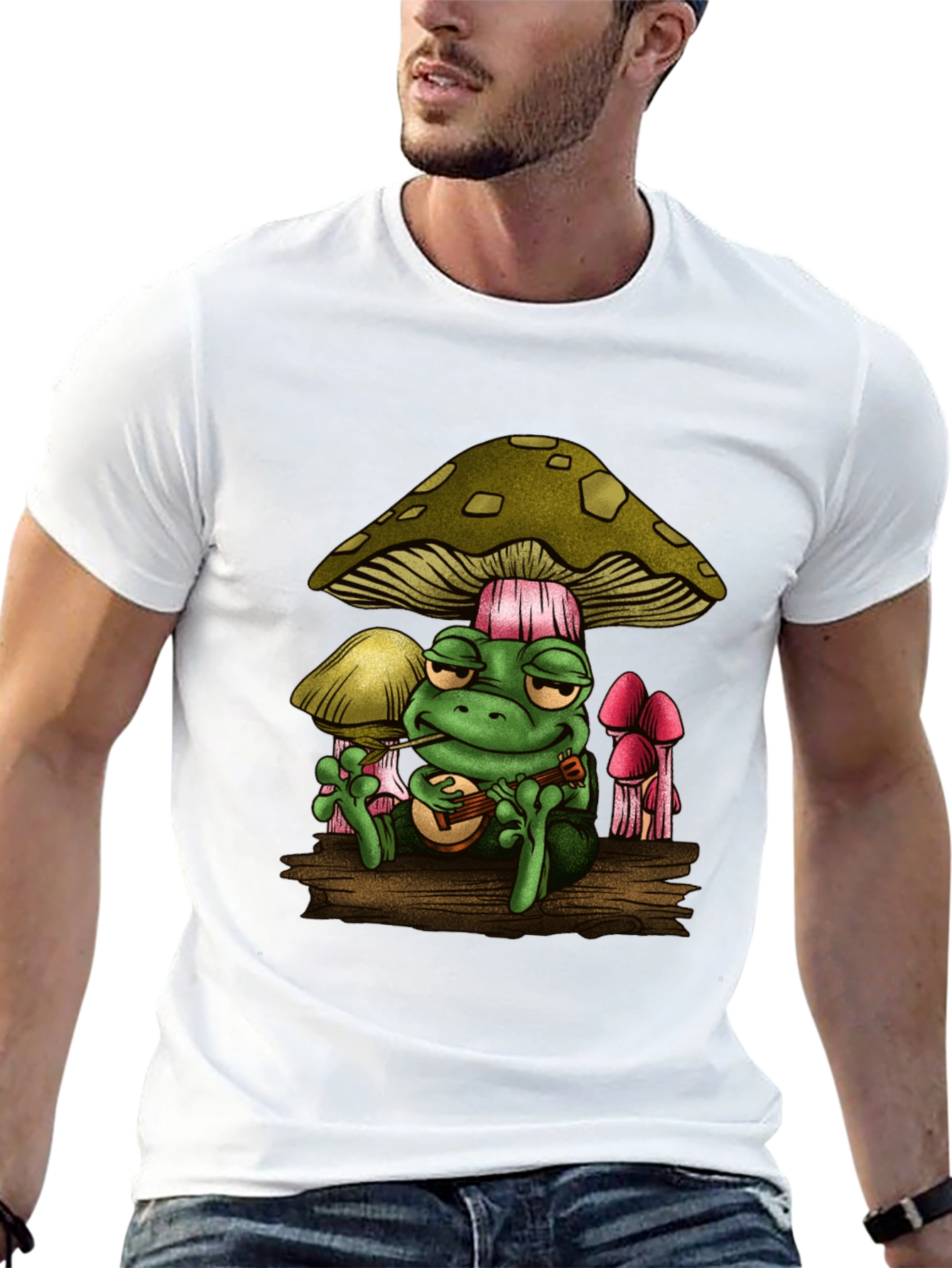 Funky Frog Musician Graphic Tee