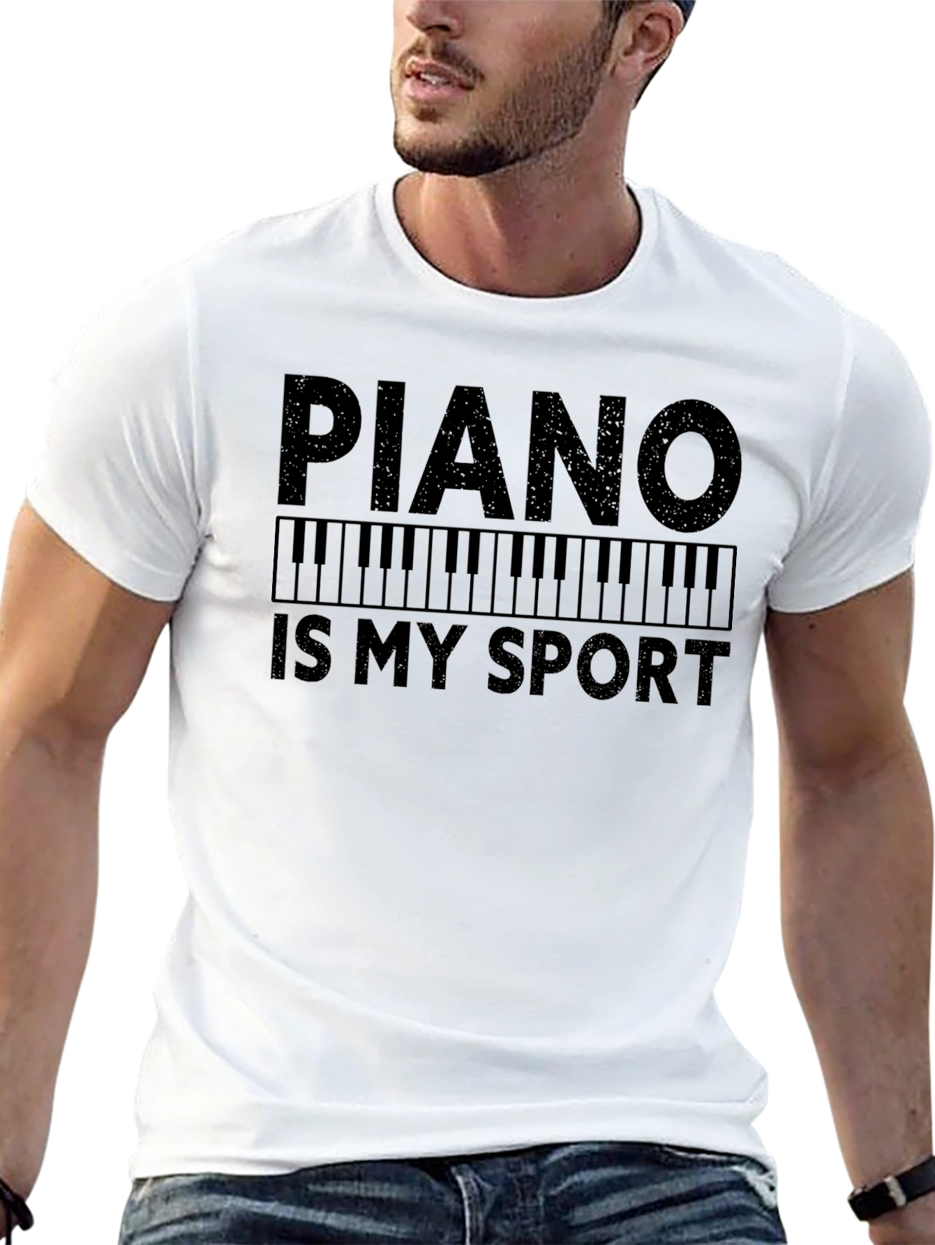 Piano Is My Sport Graphic T-Shirt